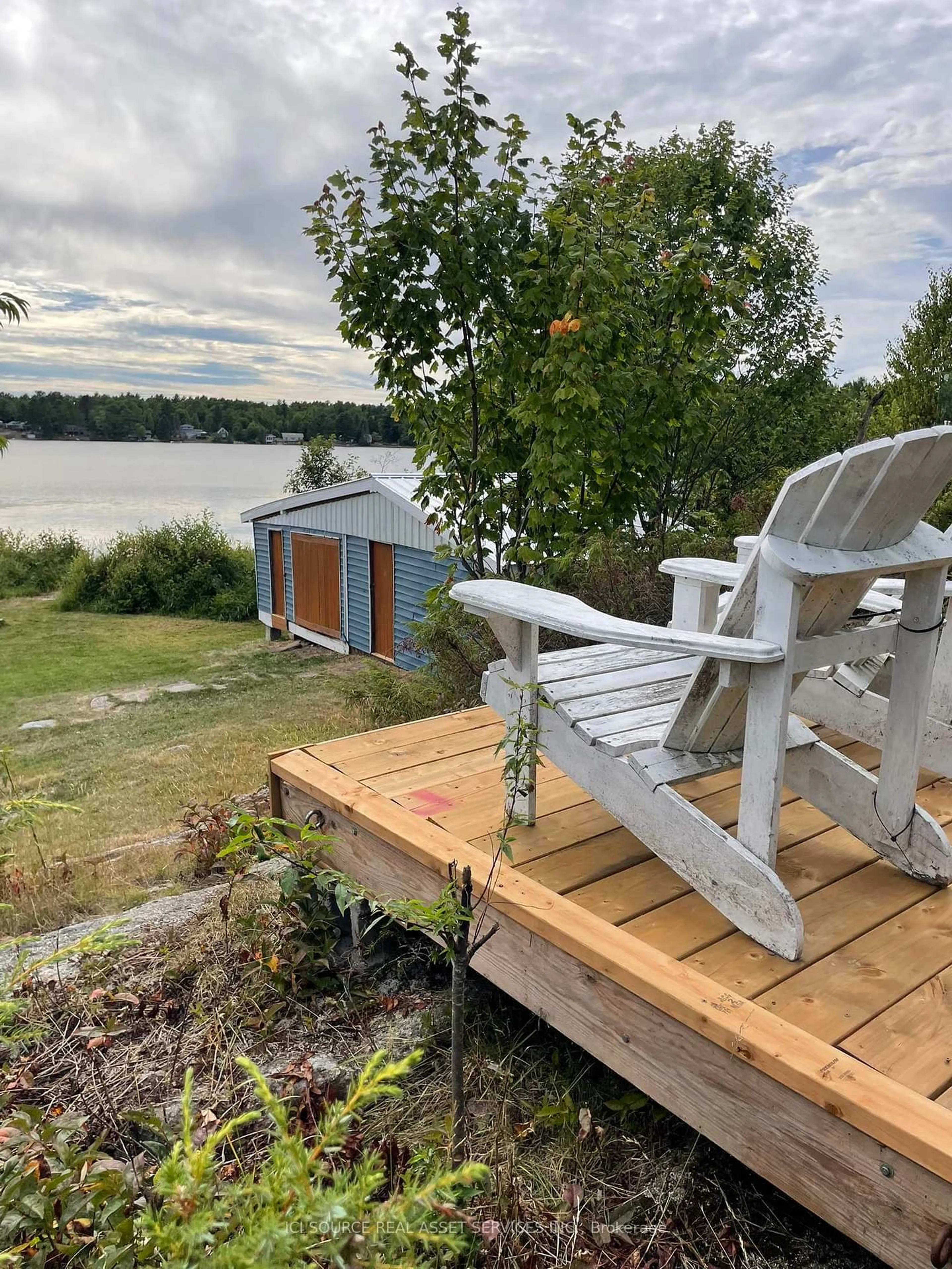 Patio, water/lake/river/ocean view for 596C Ham Lake Rd, Killarney Ontario P0M 1A0
