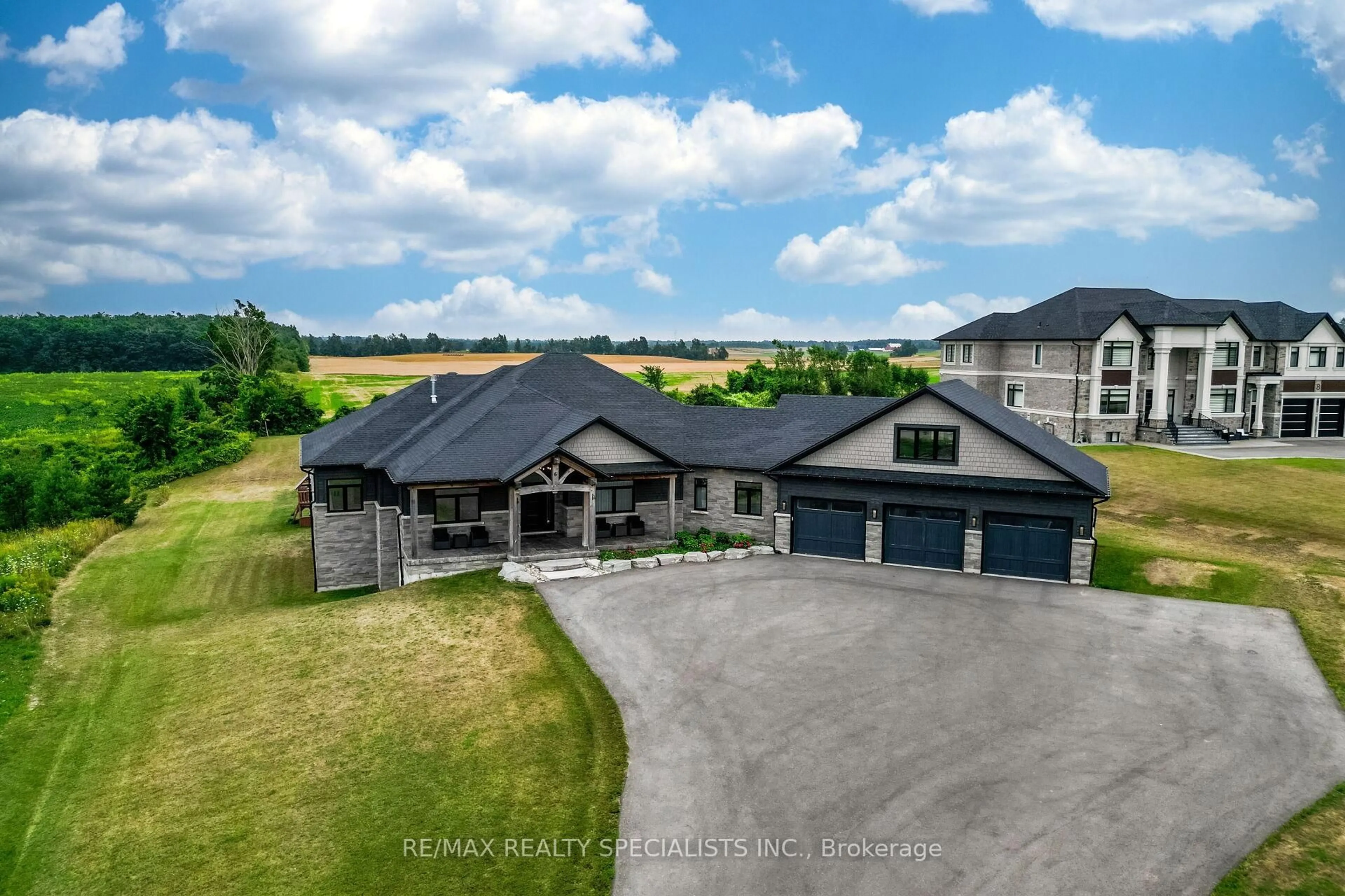 A pic from outside/outdoor area/front of a property/back of a property/a pic from drone, unknown for 6 Rutledge Hts, Melancthon Ontario L9V 3M9