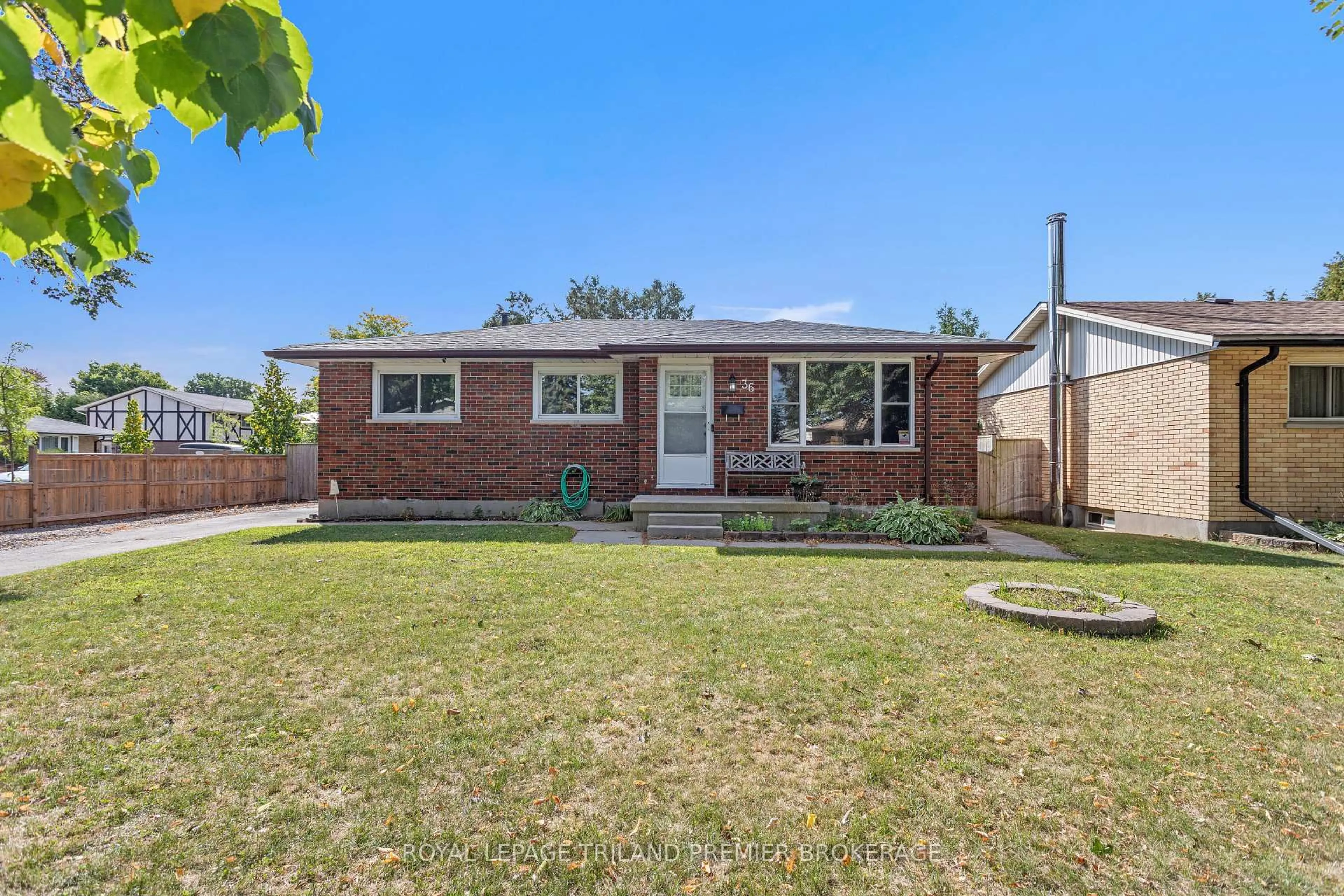 Home with brick exterior material, street for 36 Genevive Cres, London East Ontario N5Y 4A8