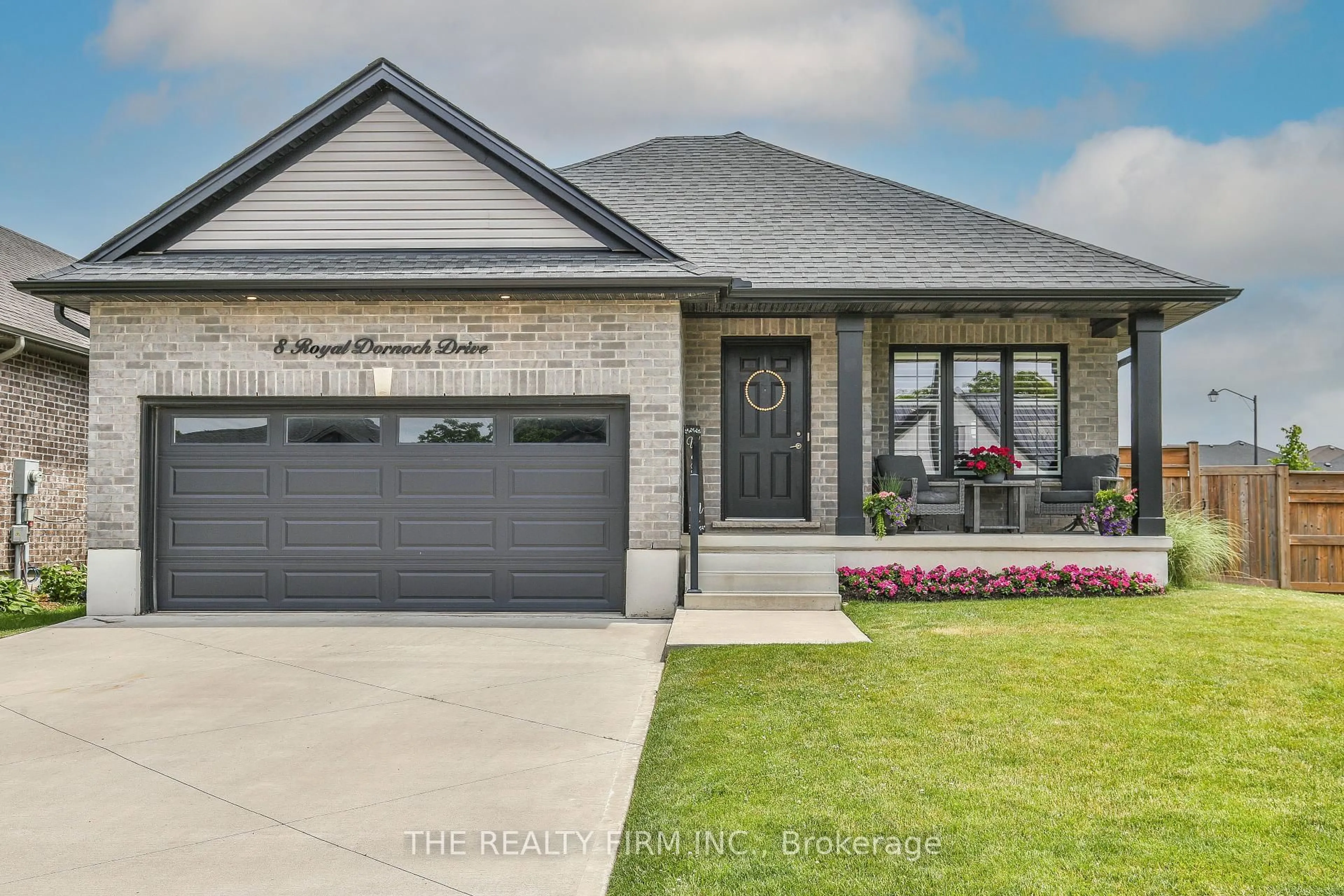Home with brick exterior material, street for 8 Royal Dornoch Dr, St. Thomas Ontario N5R 0E8