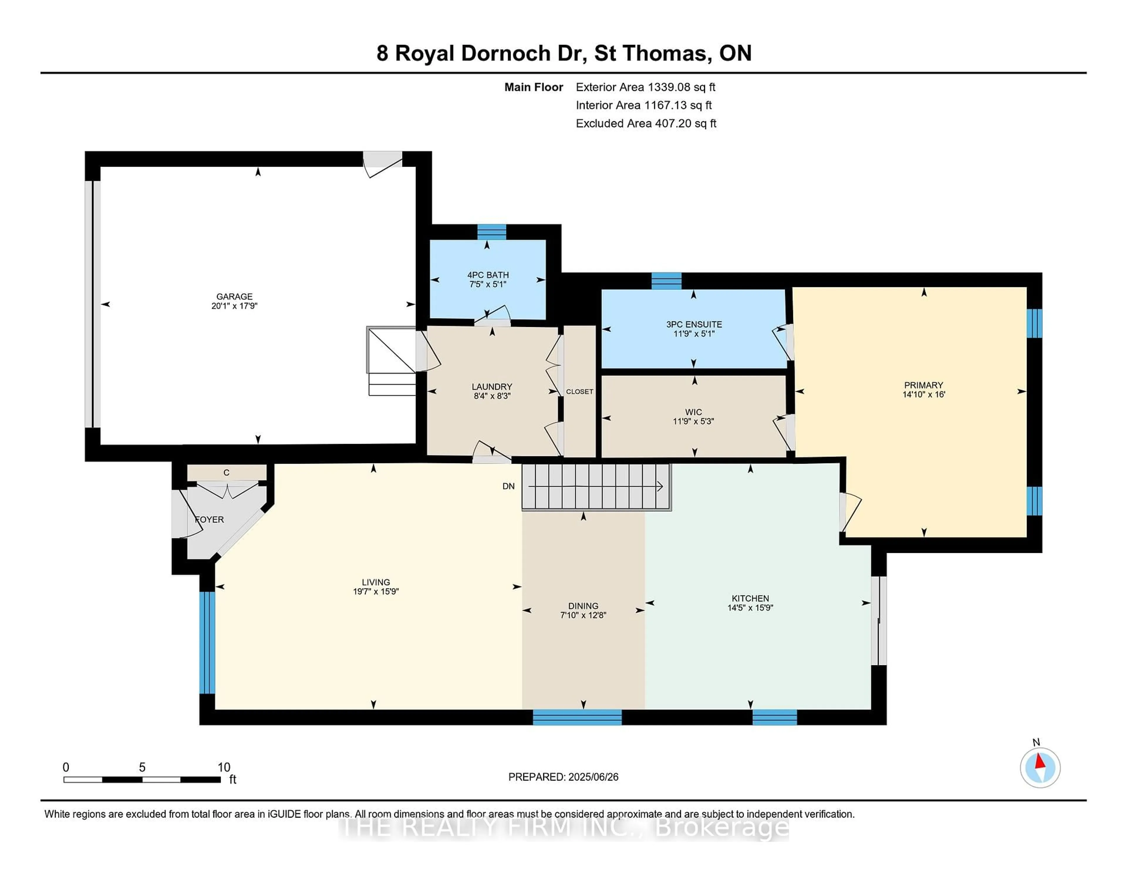 Floor plan for 8 Royal Dornoch Dr, St. Thomas Ontario N5R 0E8