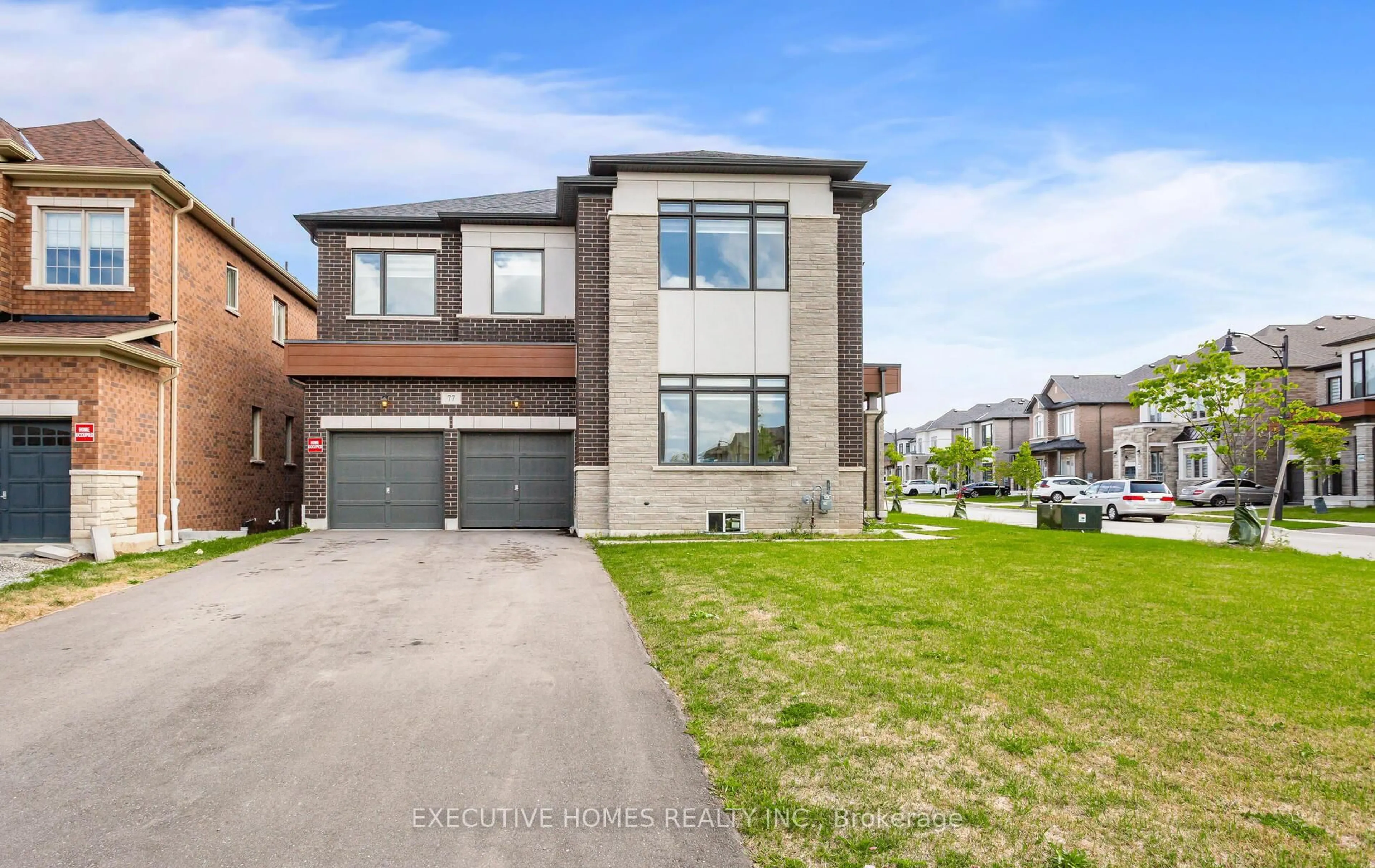 Home with brick exterior material, street for 77 Pond View Gate, Hamilton Ontario L8B 2A1