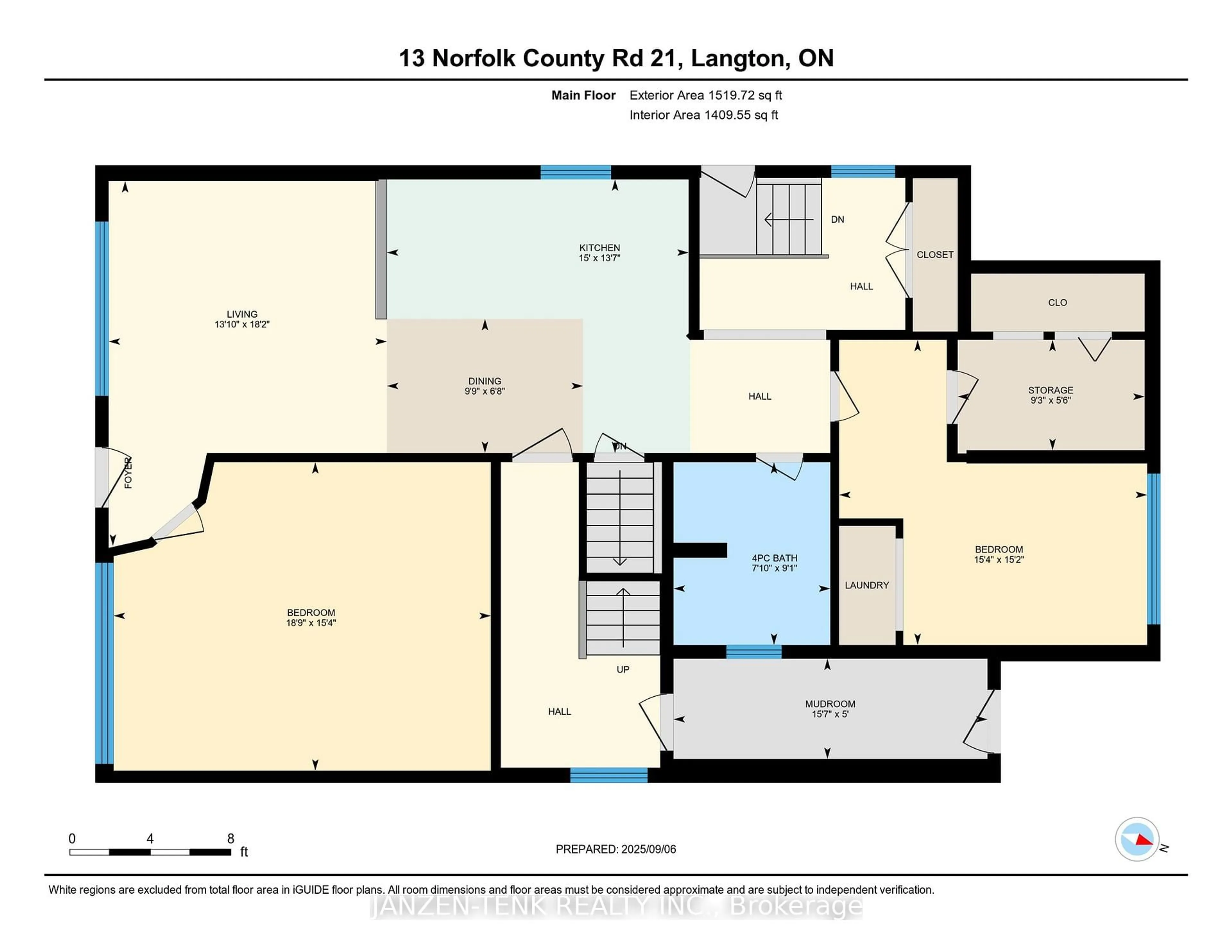 Floor plan for 13 Norfolk County Road 21 St, Norfolk Ontario N0E 1G0