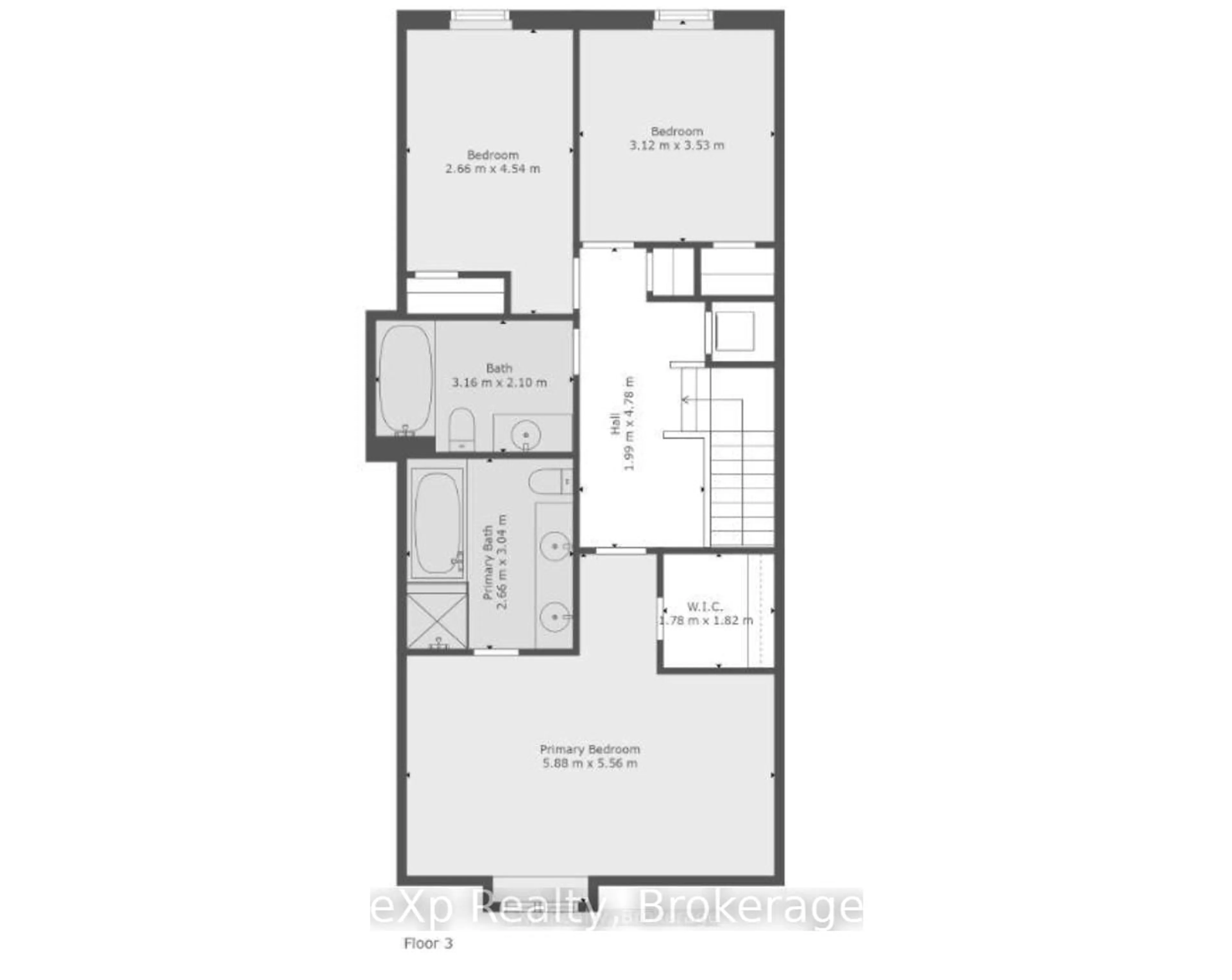 Floor plan for 74A Cardigan St, Guelph Ontario N1H 0A4