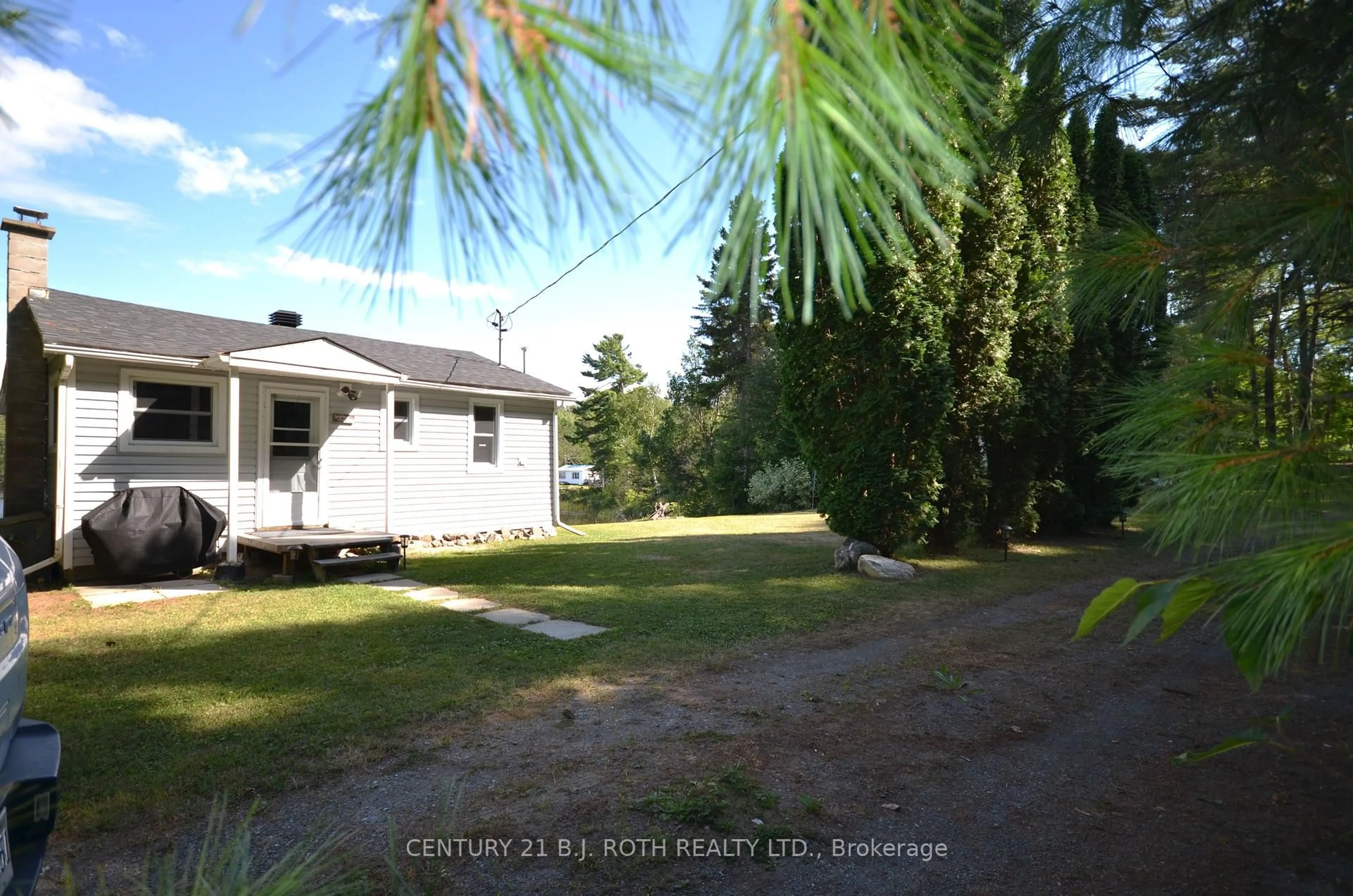 A pic from outside/outdoor area/front of a property/back of a property/a pic from drone, street for 45 Lionel Rd, West Nipissing Ontario P0H 2M0