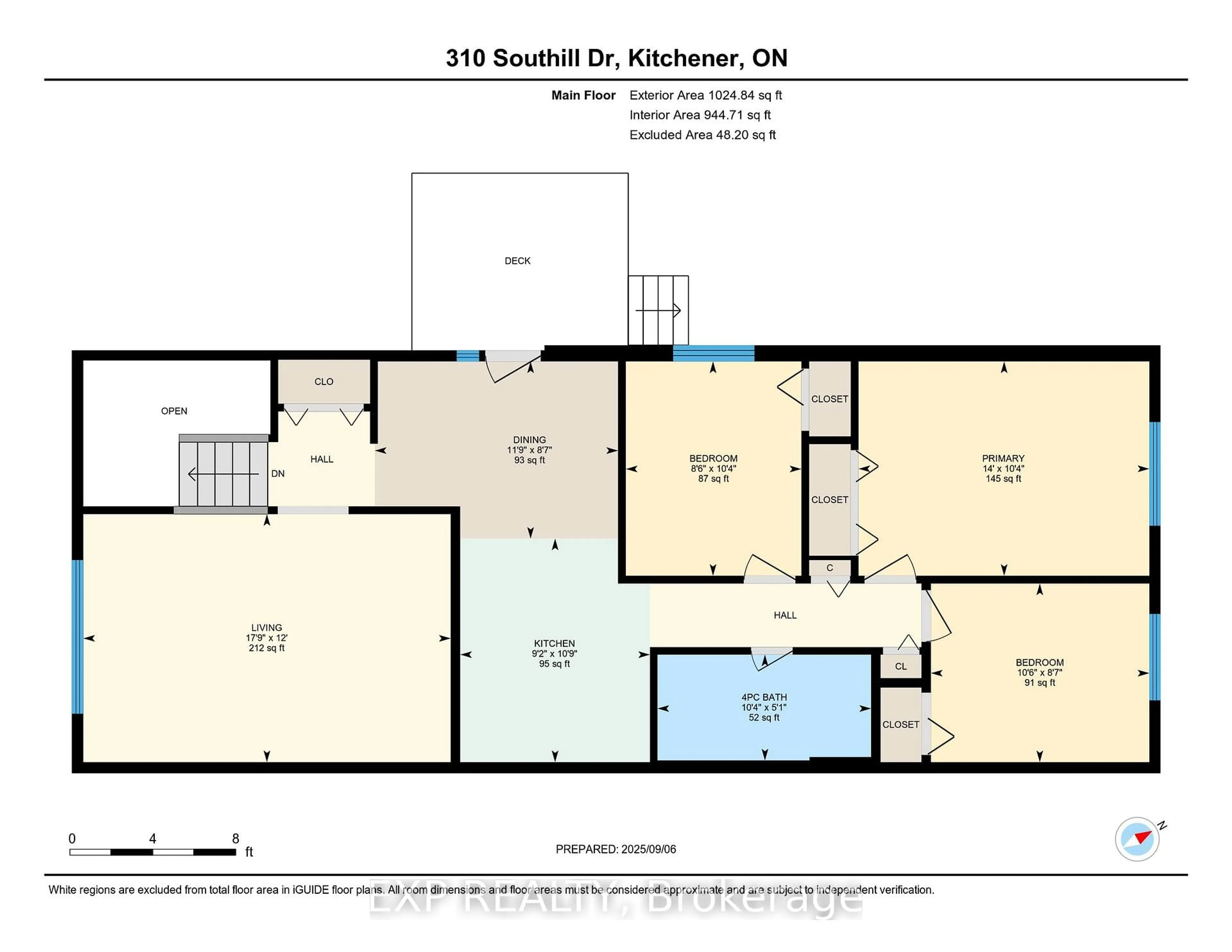 Floor plan for 310 Southill Dr, Kitchener Ontario N2A 2R1