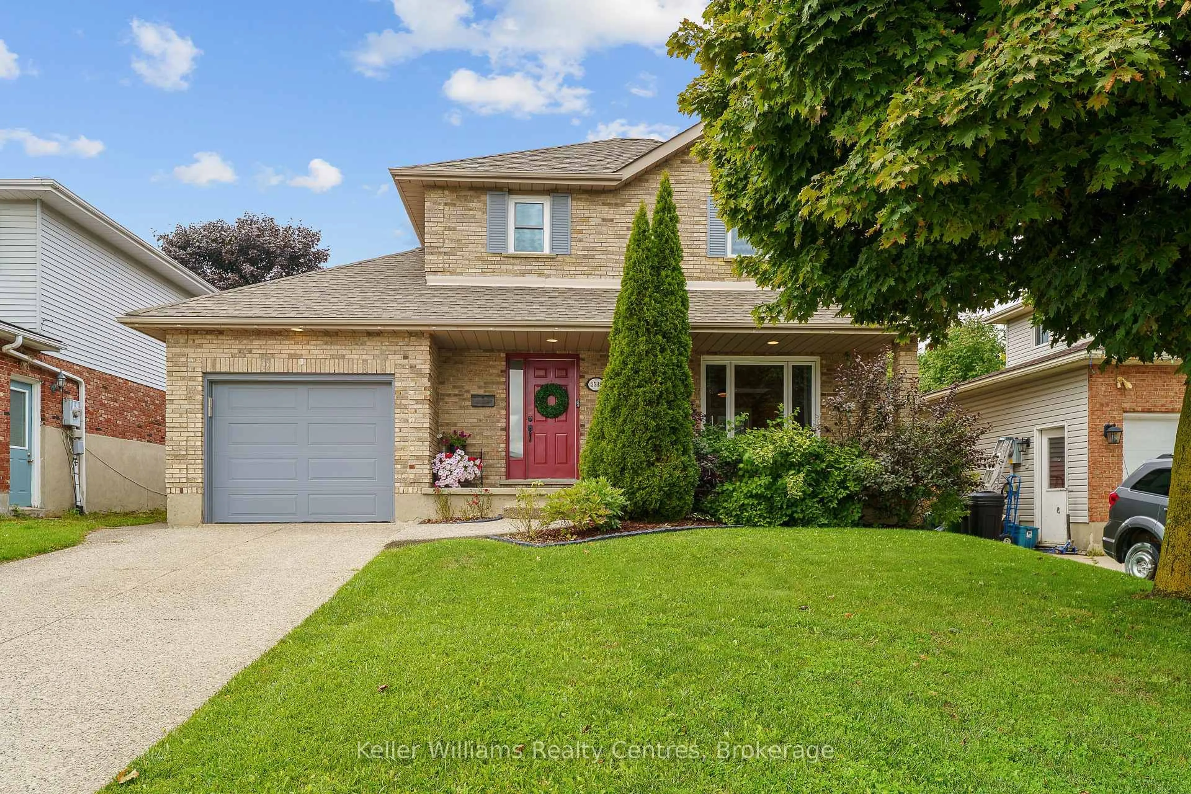 Home with brick exterior material, street for 2538 8th Ave, Owen Sound Ontario N4K 6V2