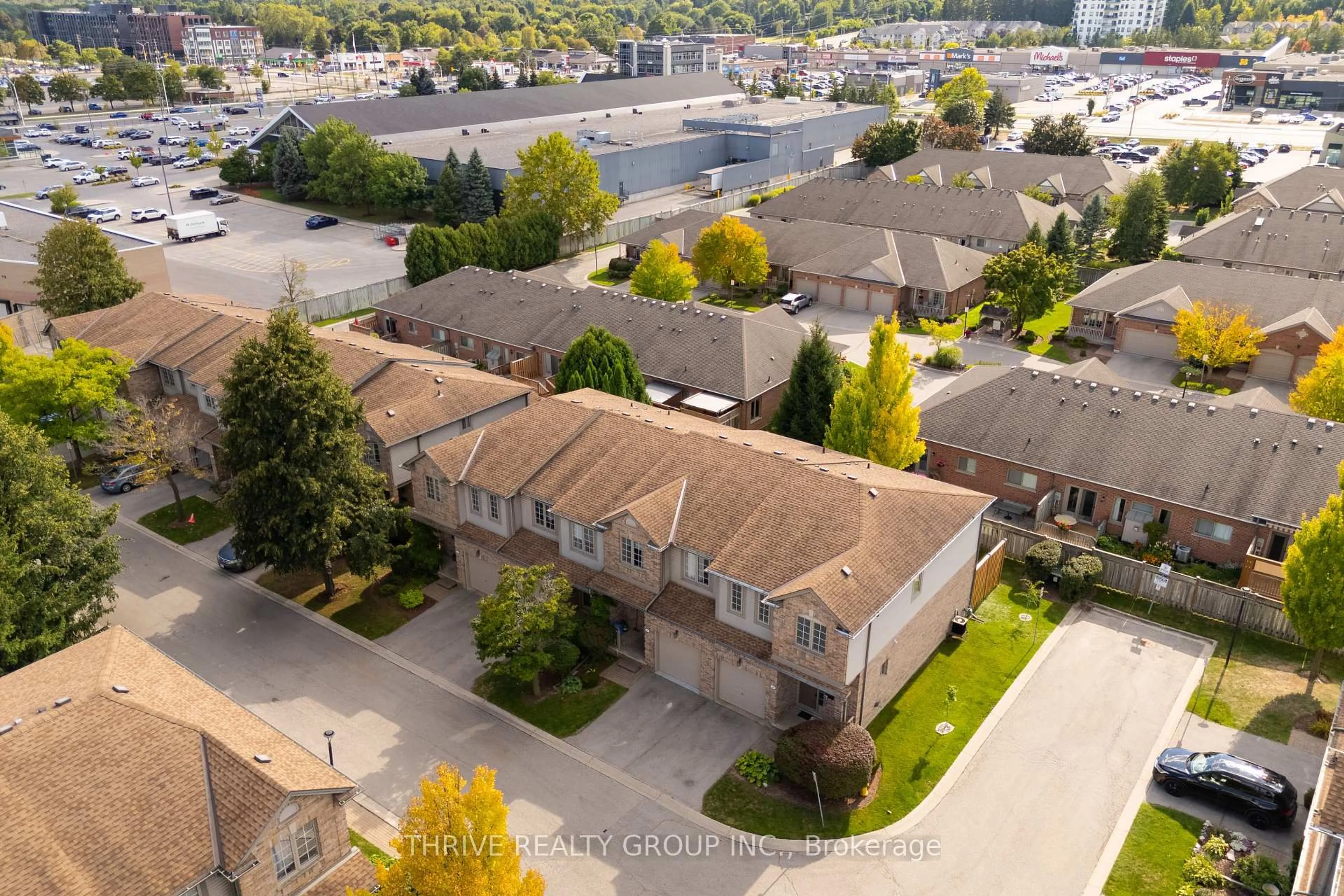 A pic from outside/outdoor area/front of a property/back of a property/a pic from drone, street for 185 North Centre Rd #10, London North Ontario N5X 4C9