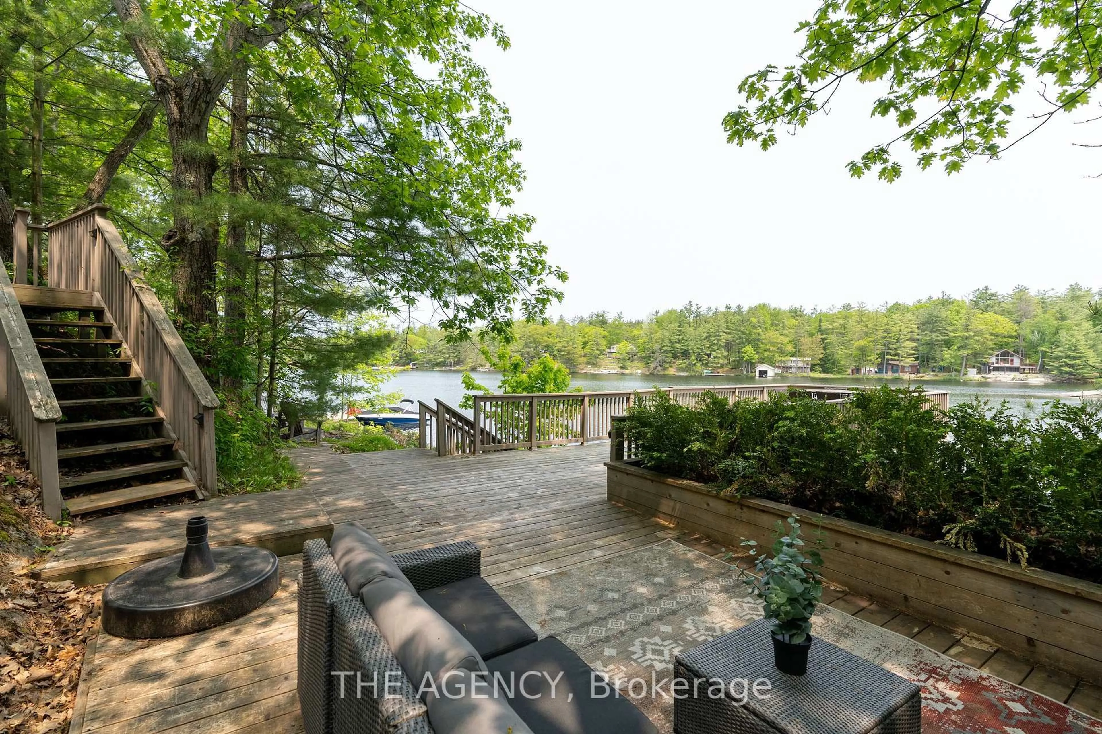 Patio, water/lake/river/ocean view for 45 Pinetree Rd, Gravenhurst Ontario P1P 1R2