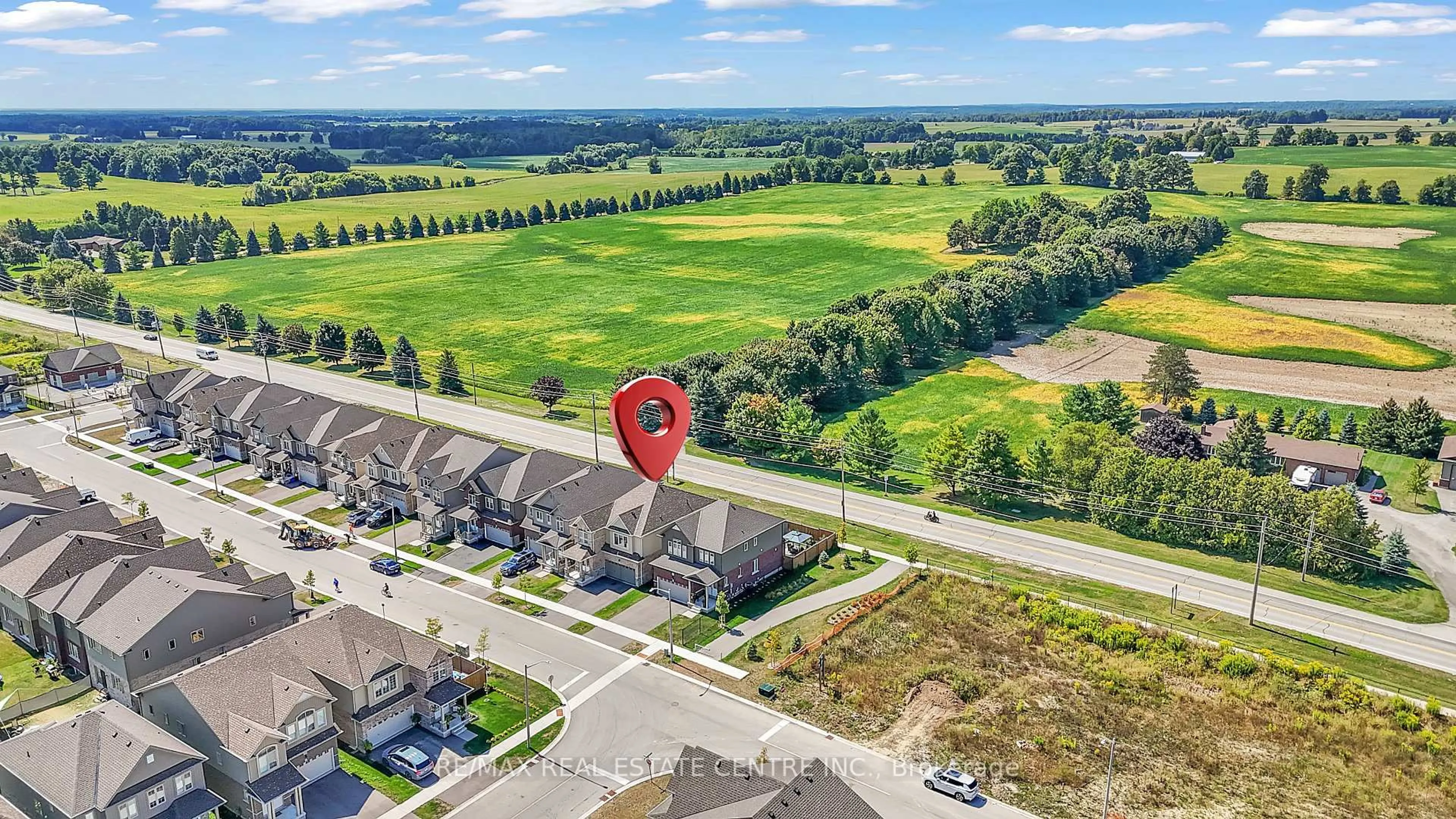 A pic from outside/outdoor area/front of a property/back of a property/a pic from drone, water/lake/river/ocean view for 42 Henry Maracle St, North Dumfries Ontario N0B 1E0