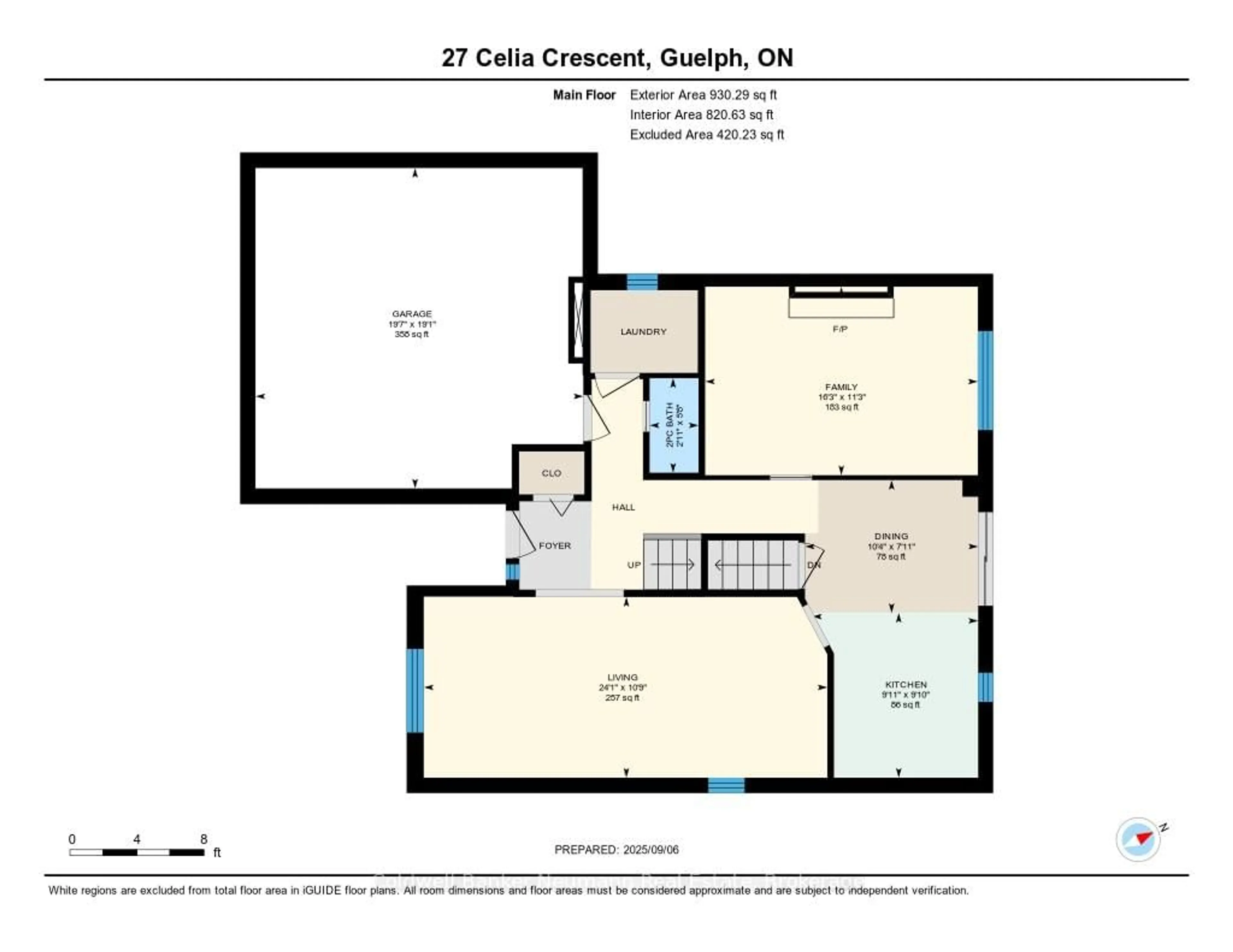 Floor plan for 27 Celia Cres, Guelph Ontario N1G 4R4