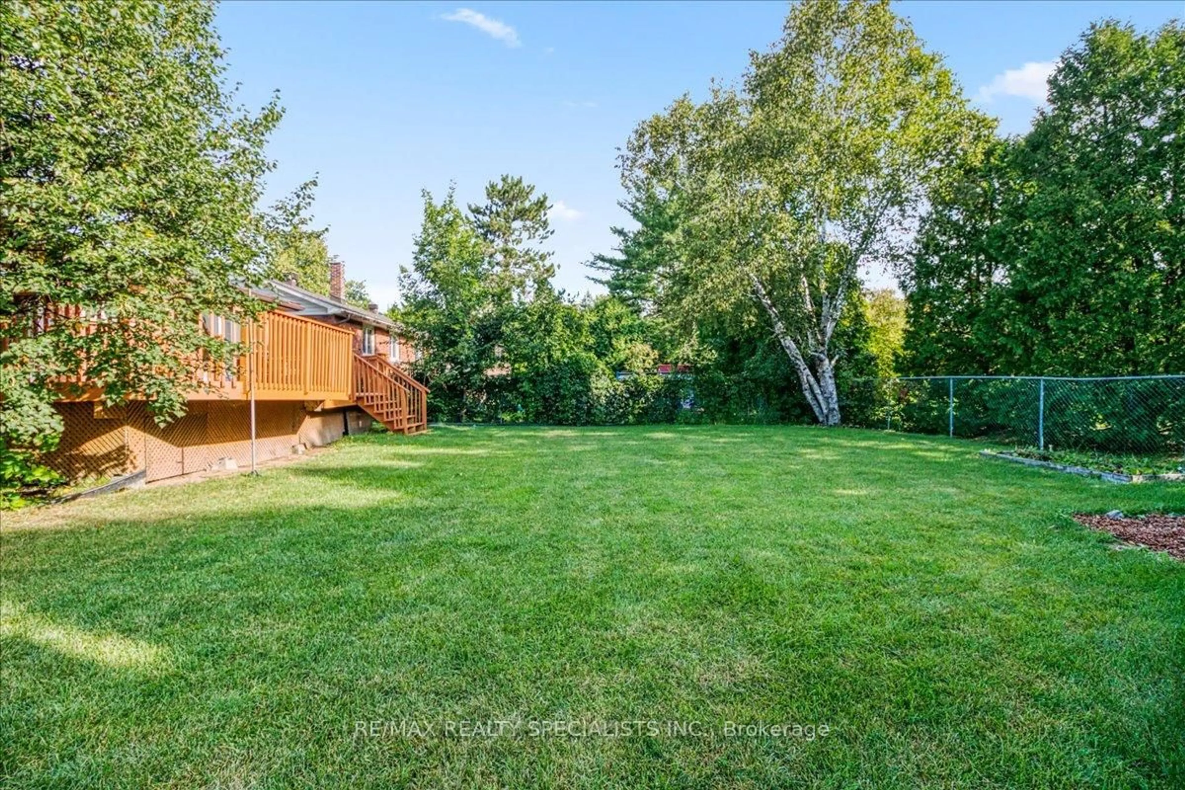 Patio, forest/trees view for 1426 Kingslea Crt, Greater Sudbury Ontario P3A 3P5