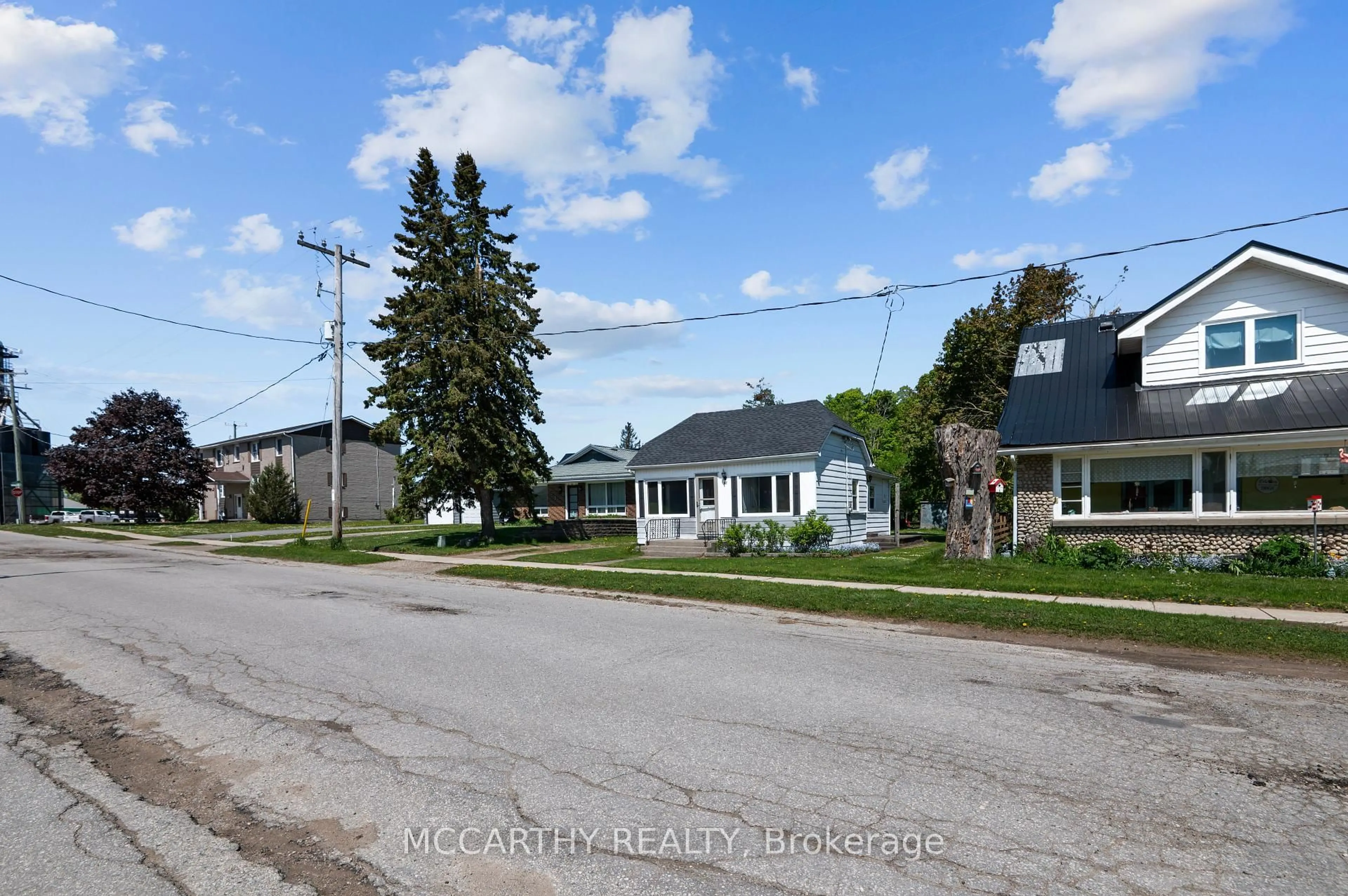 A pic from outside/outdoor area/front of a property/back of a property/a pic from drone, street for 60 Owen Sound St, Southgate Ontario N0C 1B0