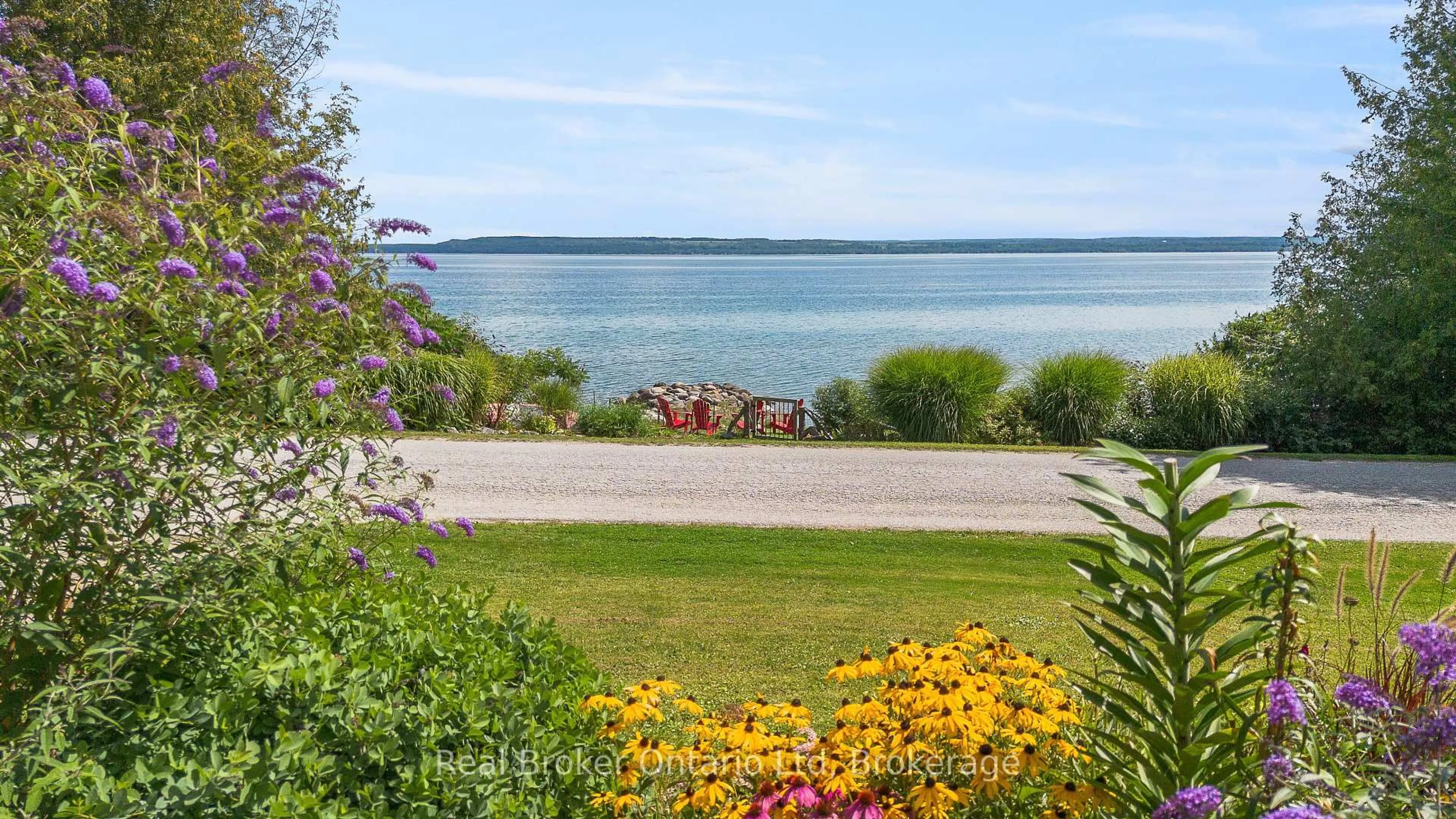 Patio, water/lake/river/ocean view for 339496 Presquile Rd, Georgian Bluffs Ontario N0H 2T0