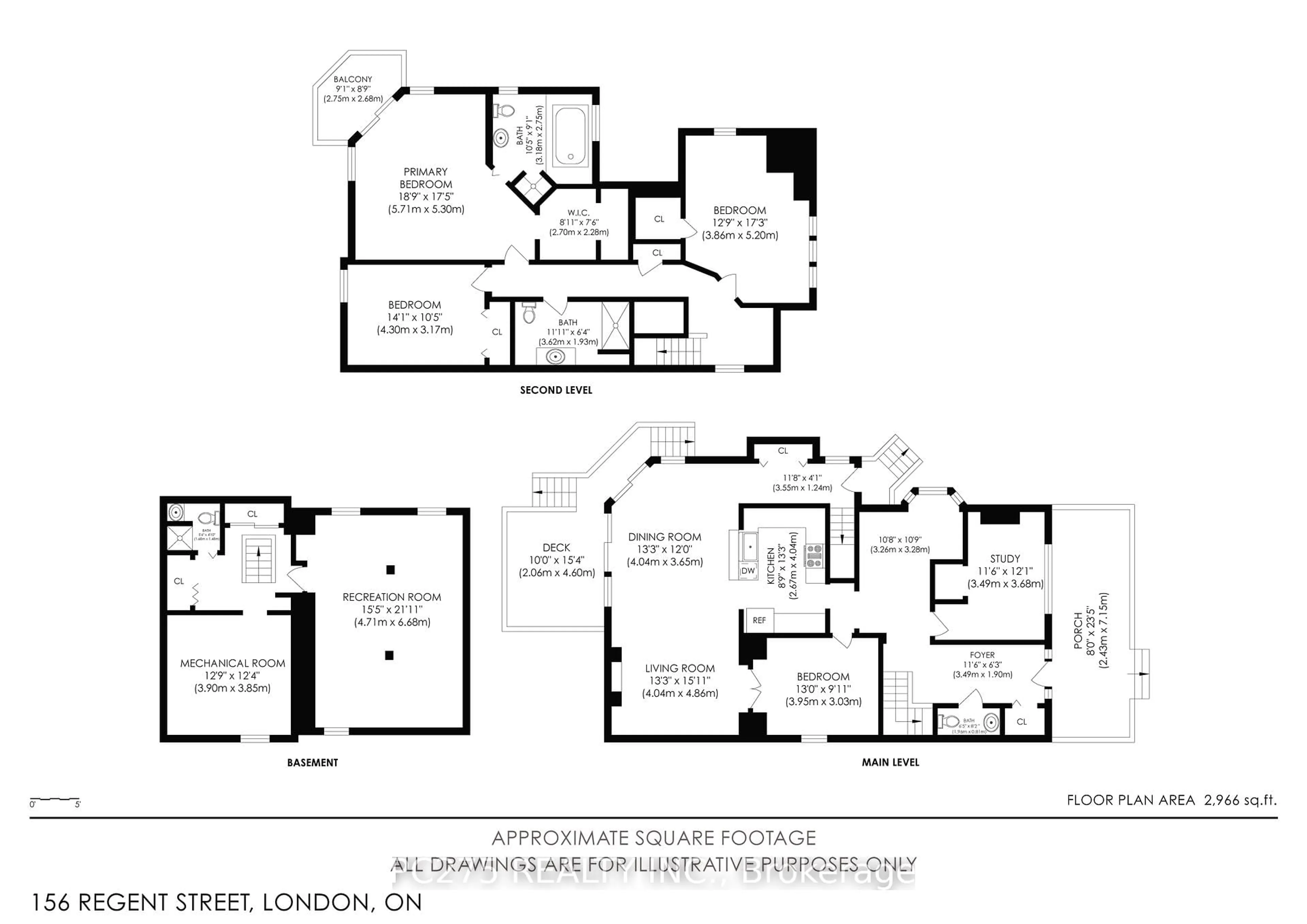 Floor plan for 156 Regent St, London East Ontario N6A 2G6