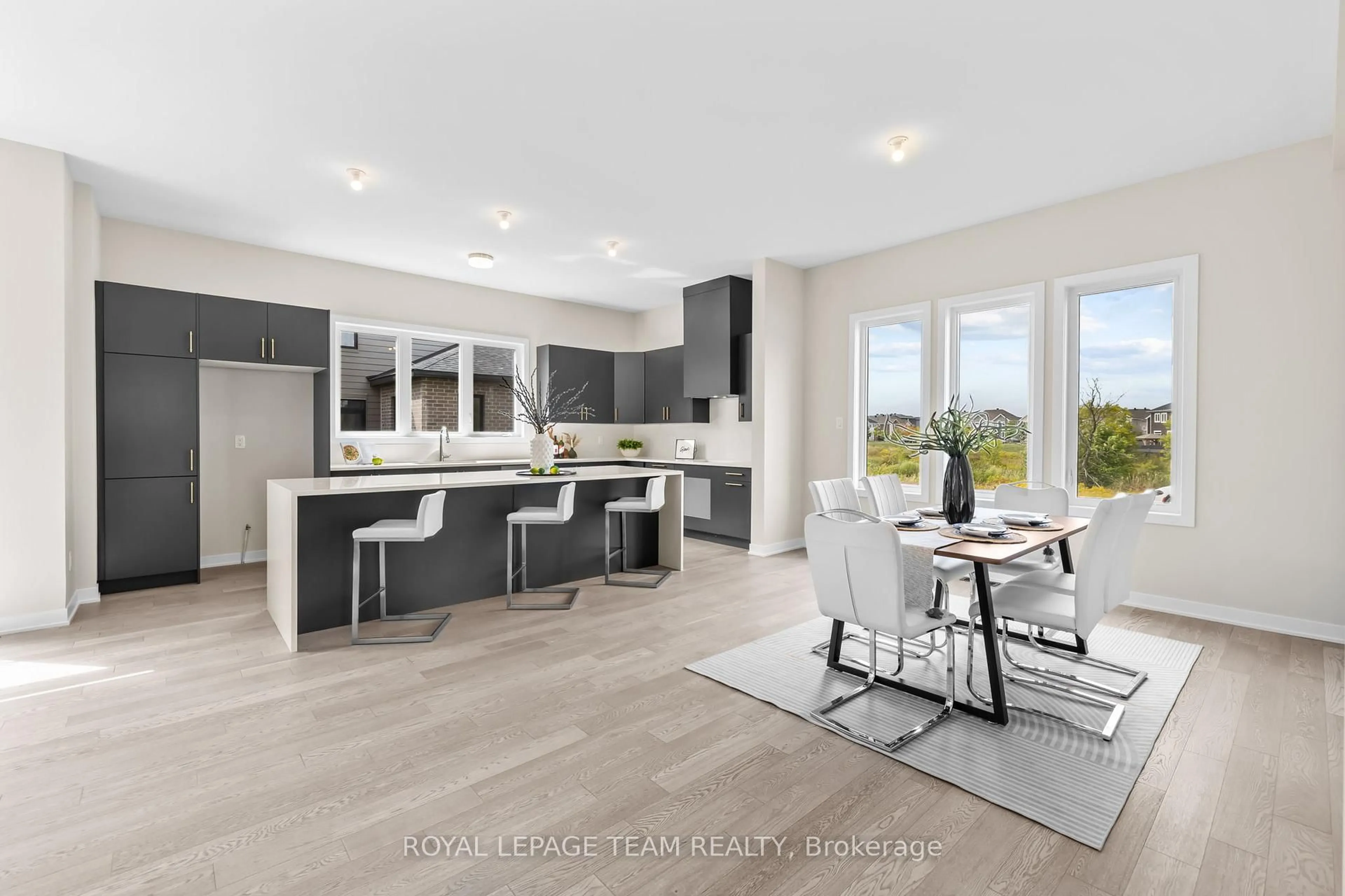 Open concept kitchen, ceramic/tile floor for 407 Euphoria Cres, Barrhaven Ontario K2J 7M7