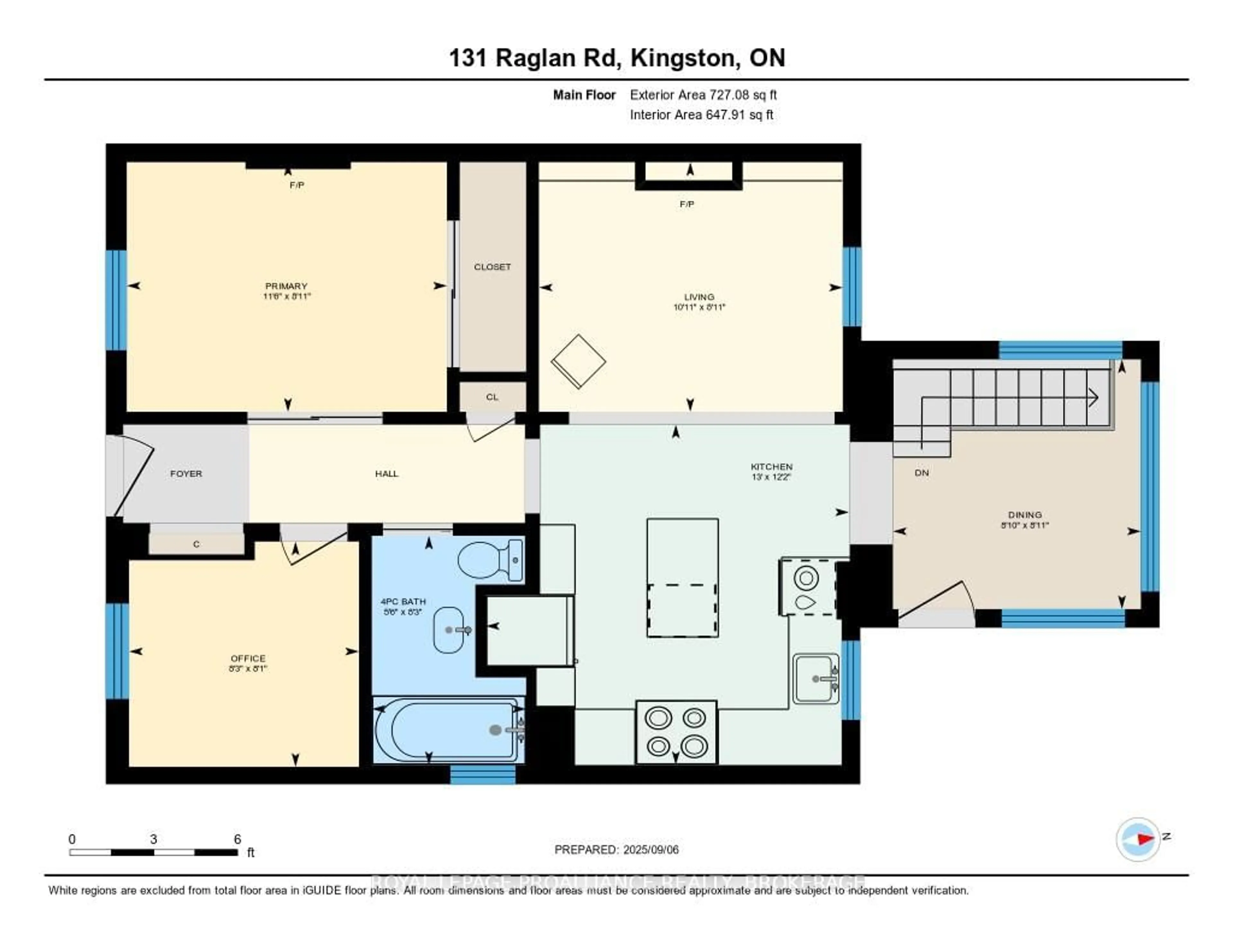 Floor plan for 131 Raglan Rd, Kingston Ontario K7K 1L1