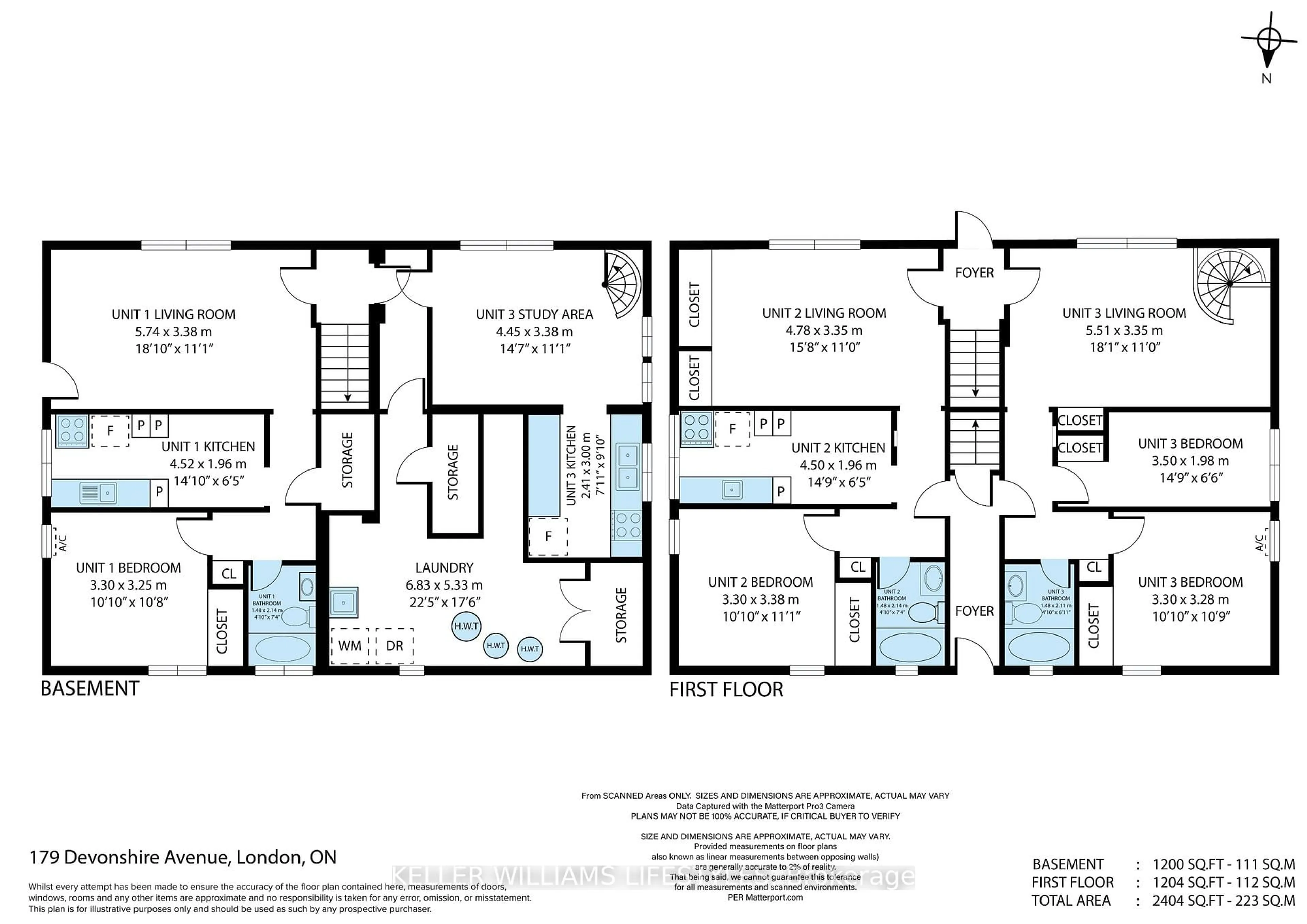 Floor plan for 179 Devonshire Ave, London South Ontario N6C 2H9
