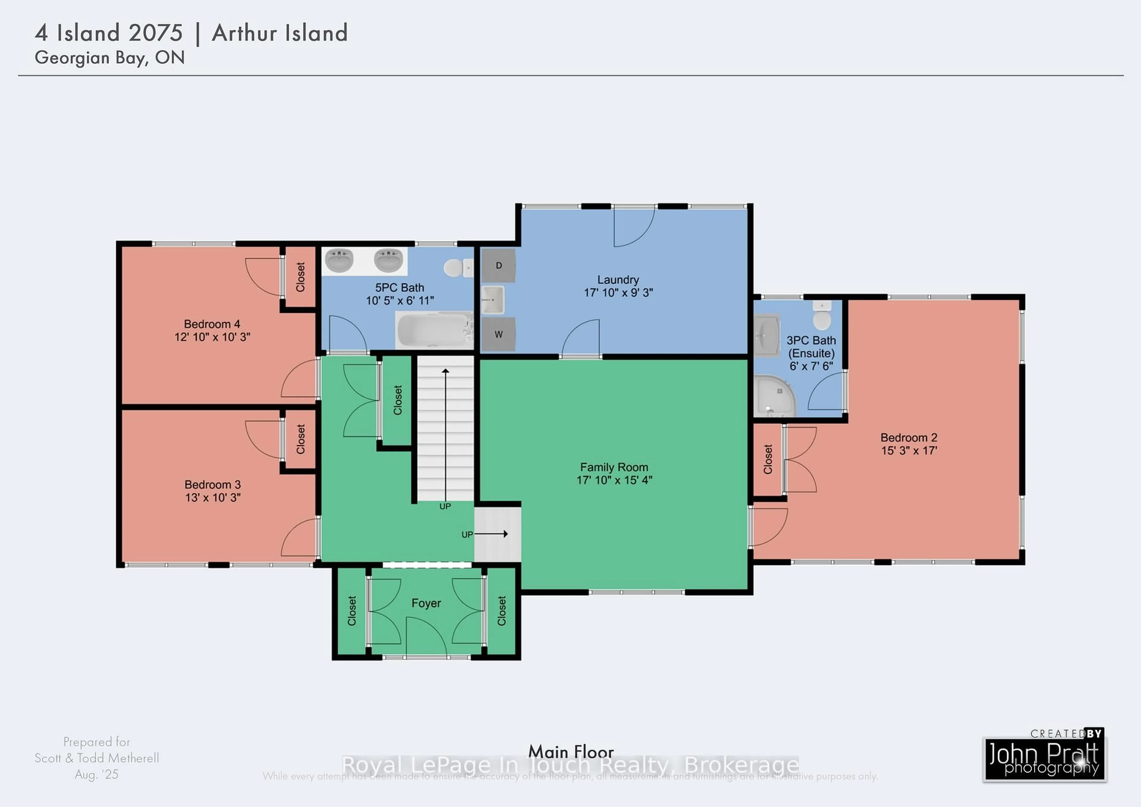 Floor plan for 4 Is 2075 Arthur Island, Georgian Bay, Georgian Bay Ontario P0E 1E0