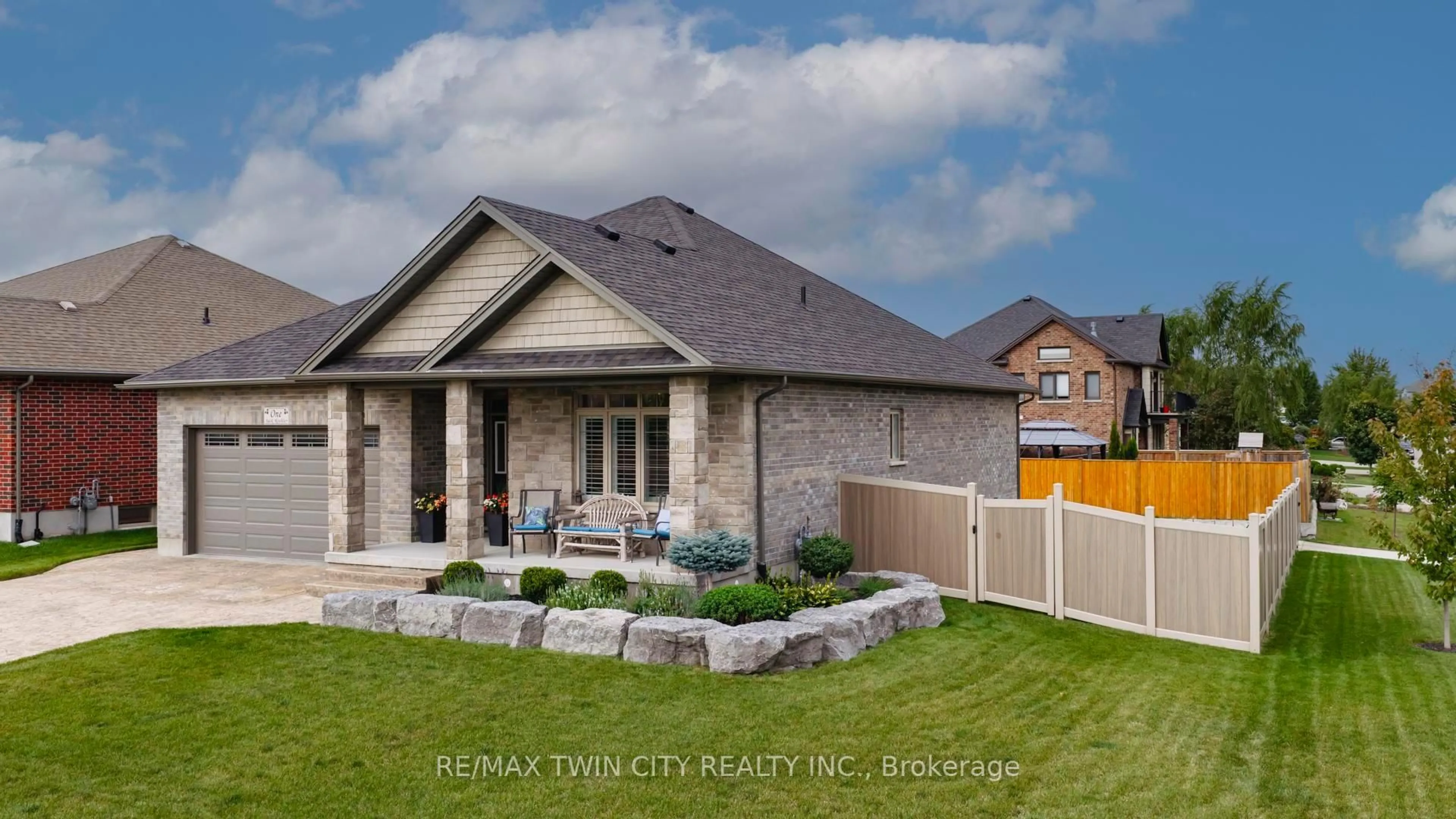 Home with brick exterior material, street for 1 Jack Koehler Lane, Wellesley Ontario N0B 2T0
