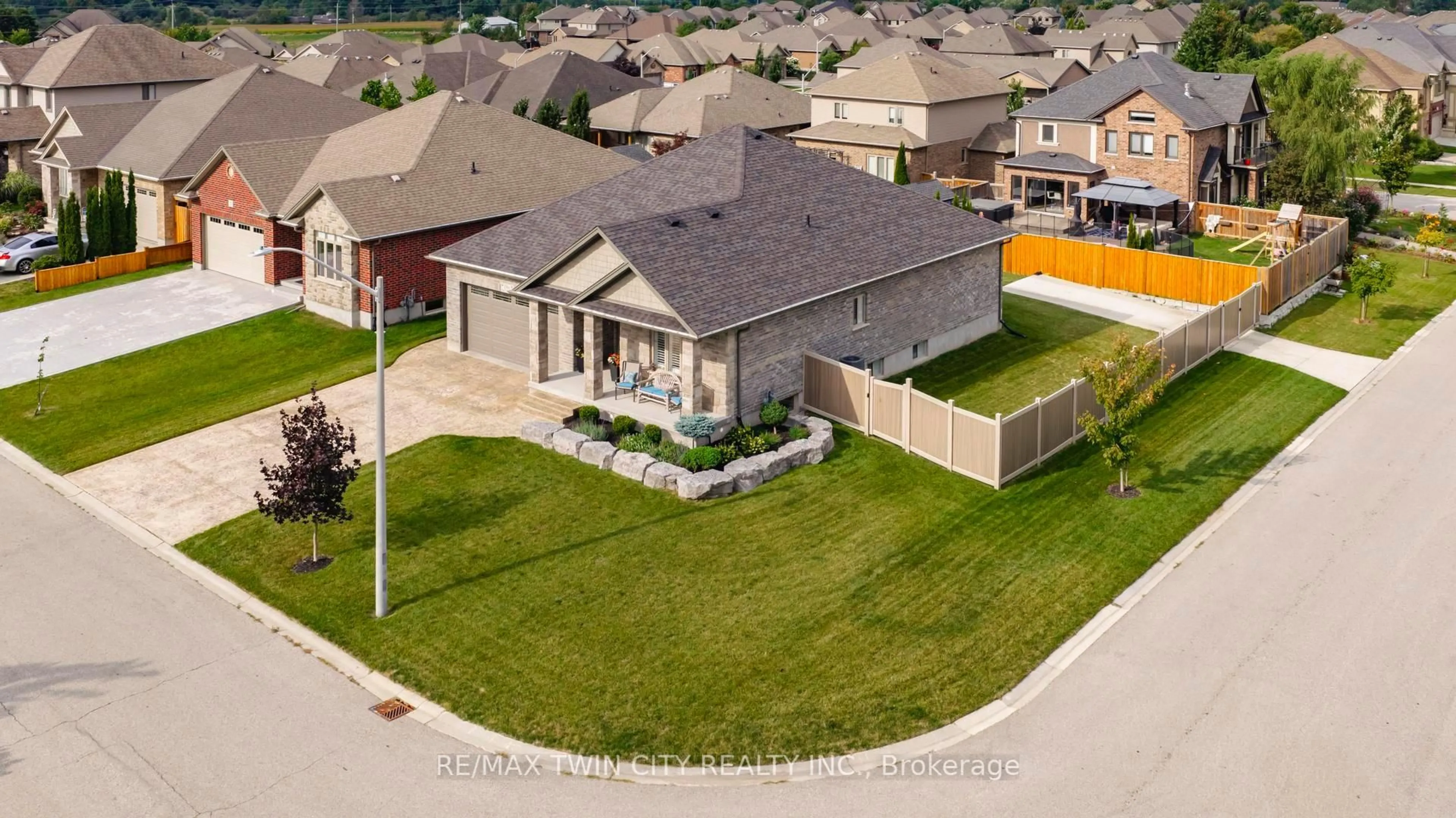 A pic from outside/outdoor area/front of a property/back of a property/a pic from drone, street for 1 Jack Koehler Lane, Wellesley Ontario N0B 2T0