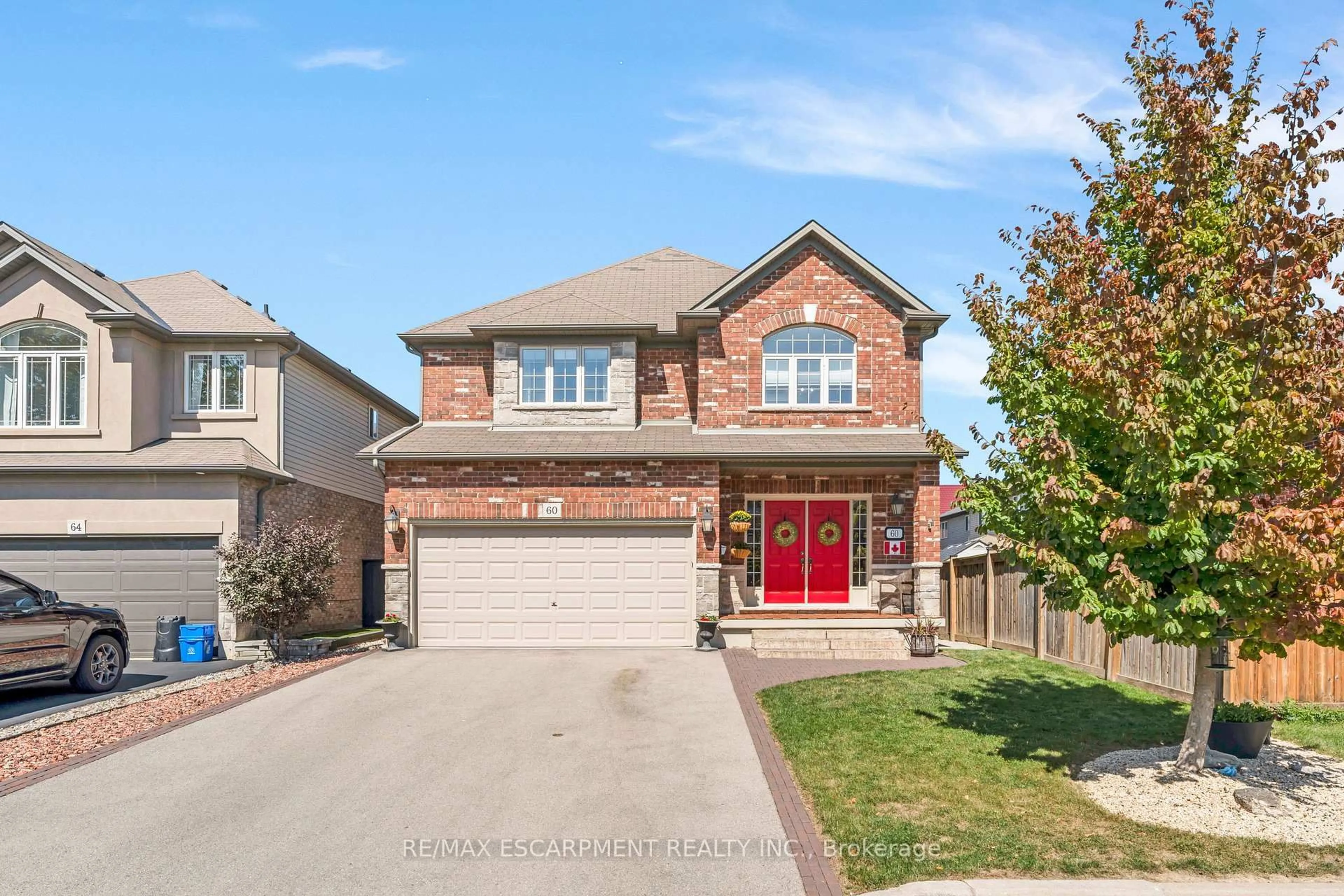 Home with brick exterior material, street for 60 Garinger Cres, Hamilton Ontario L0R 1C0