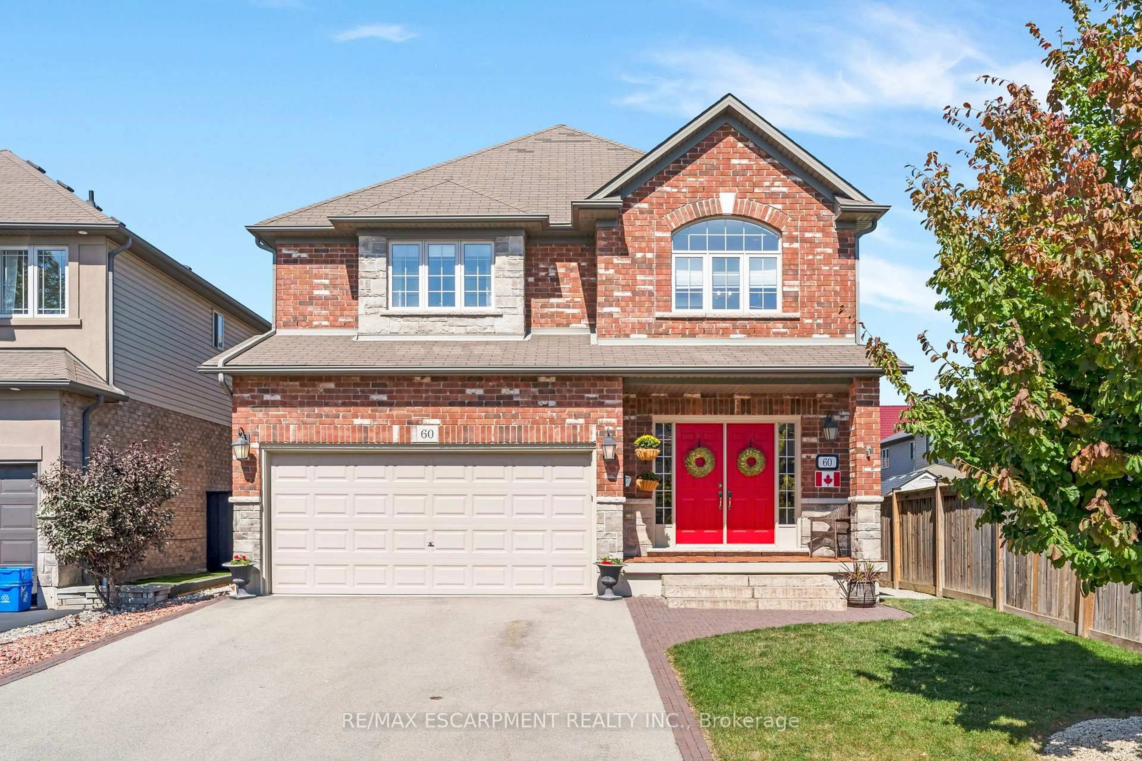Home with brick exterior material, street for 60 Garinger Cres, Hamilton Ontario L0R 1C0