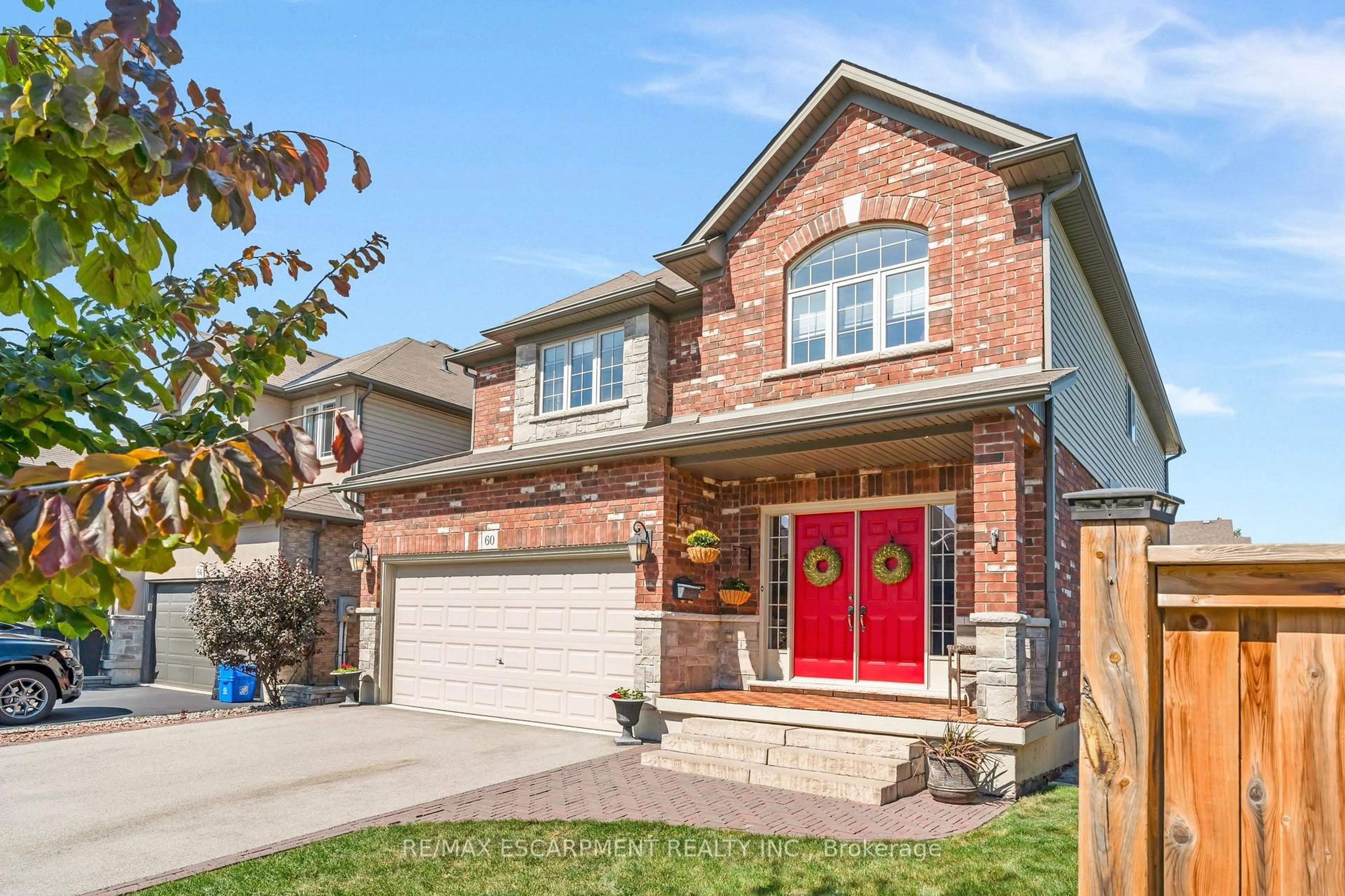 Home with brick exterior material, street for 60 Garinger Cres, Hamilton Ontario L0R 1C0