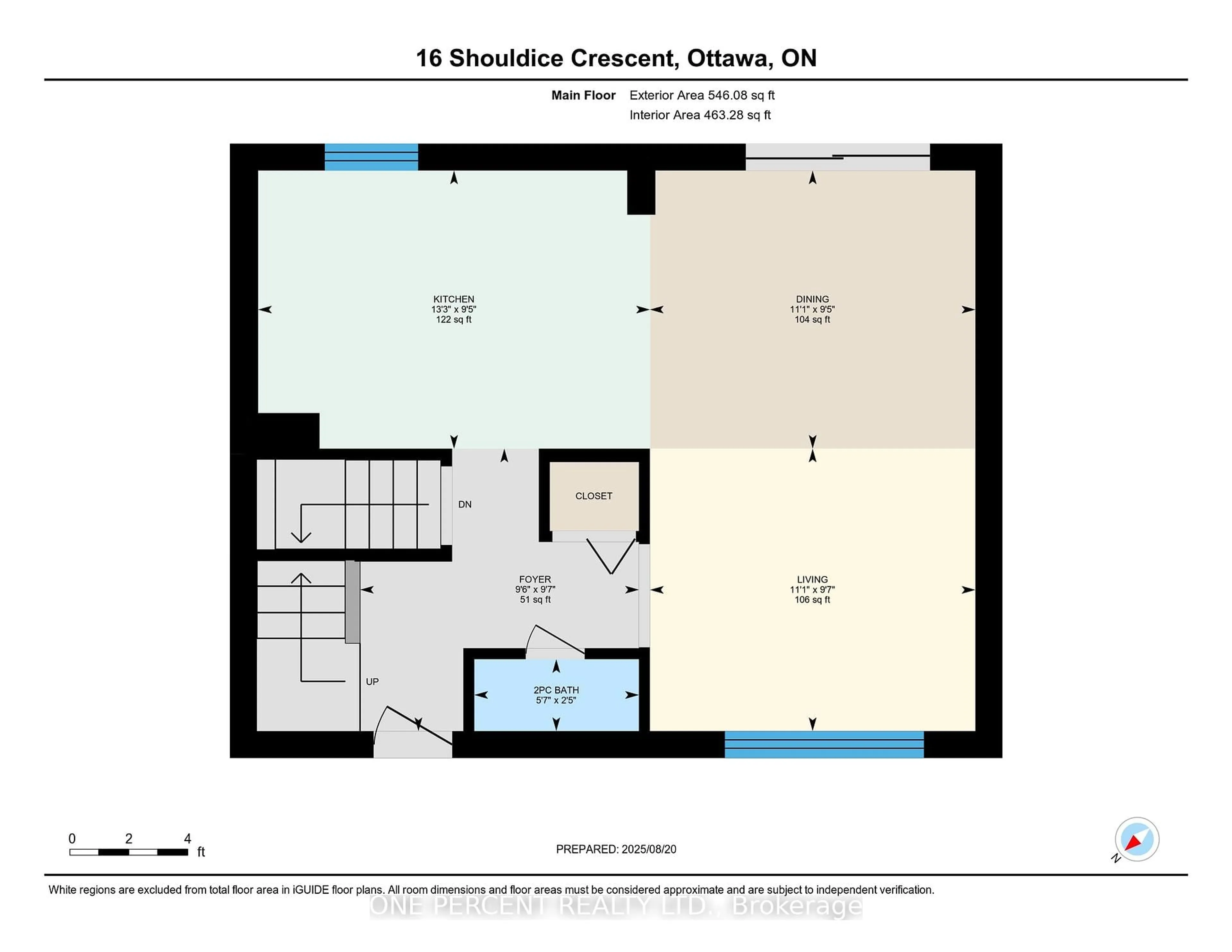 Floor plan for 16 Shouldice Cres, Ottawa Ontario K2L 1M9