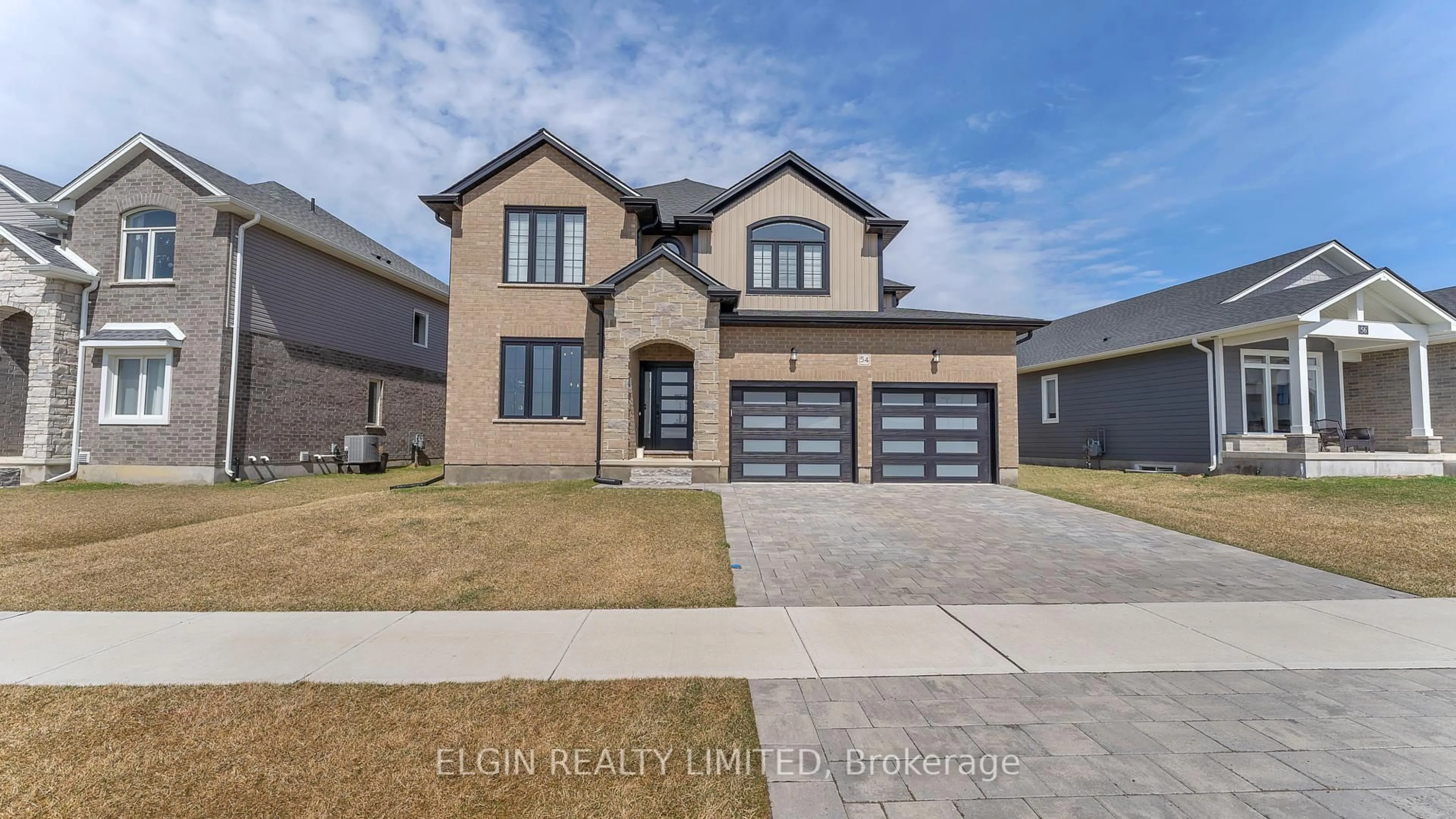 Home with brick exterior material, street for 54 Optimist Dr, Southwold Ontario N5P 0G4