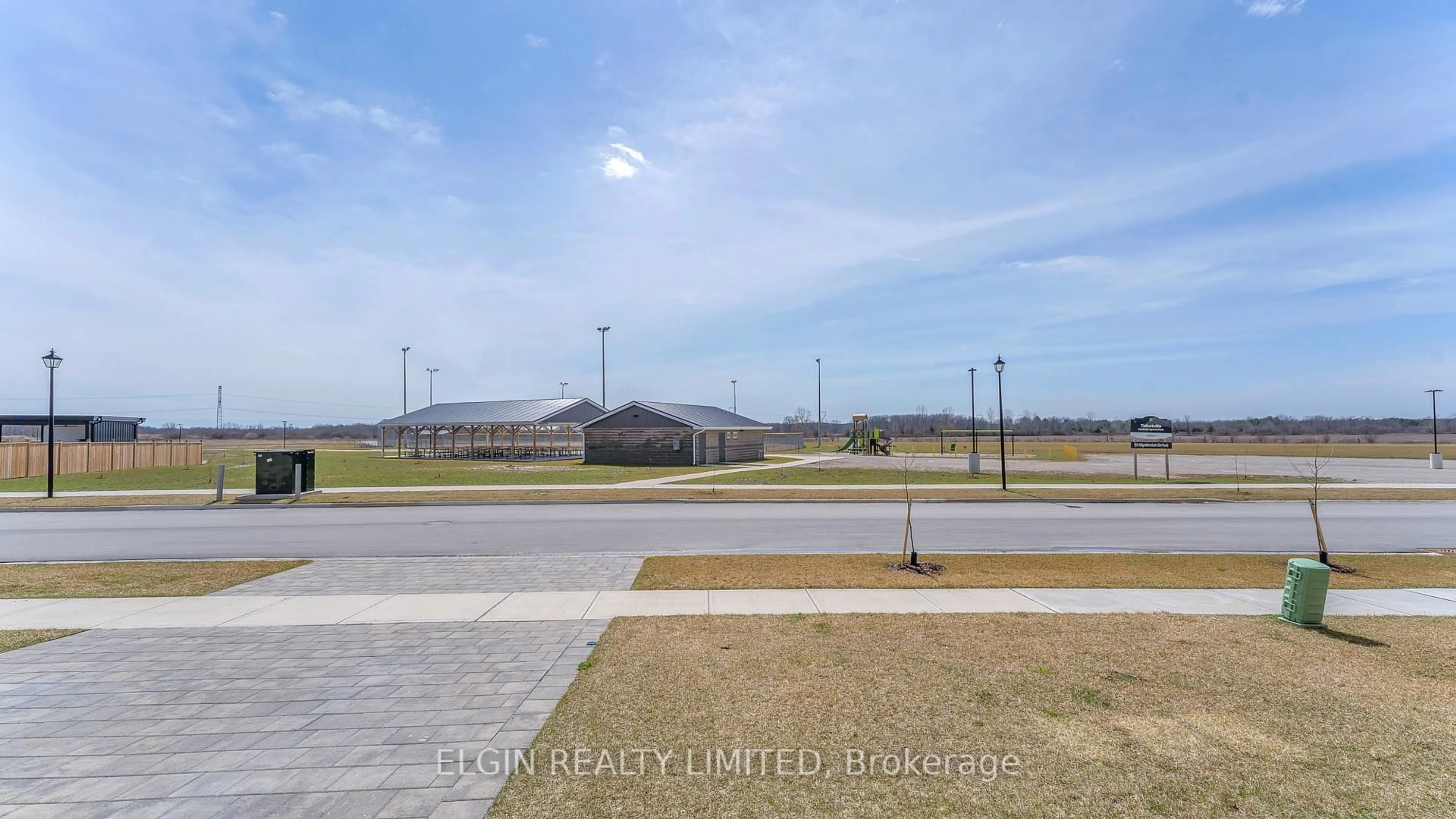A pic from outside/outdoor area/front of a property/back of a property/a pic from drone, unknown for 54 Optimist Dr, Southwold Ontario N5P 0G4