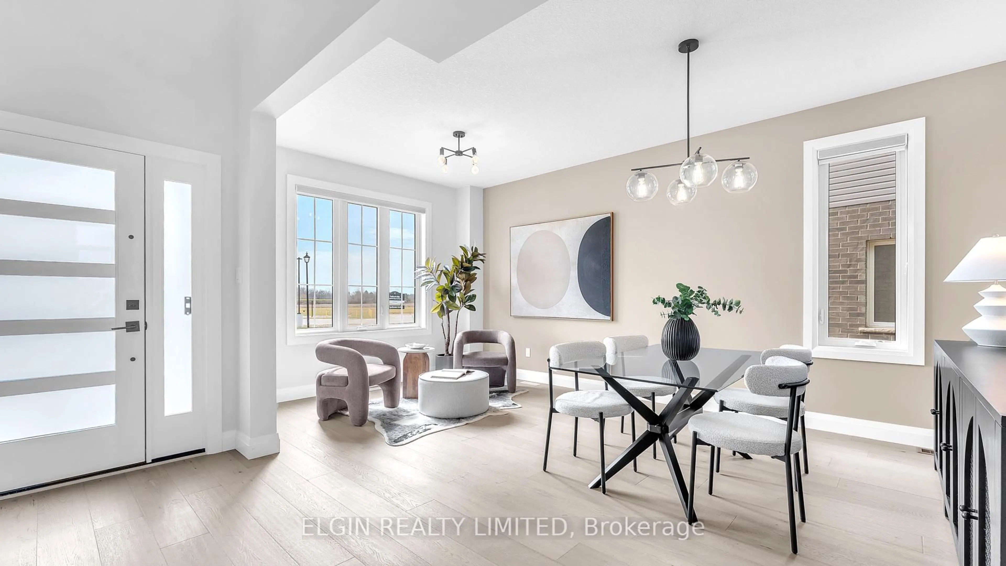 Dining room, ceramic/tile floor for 54 Optimist Dr, Southwold Ontario N5P 0G4