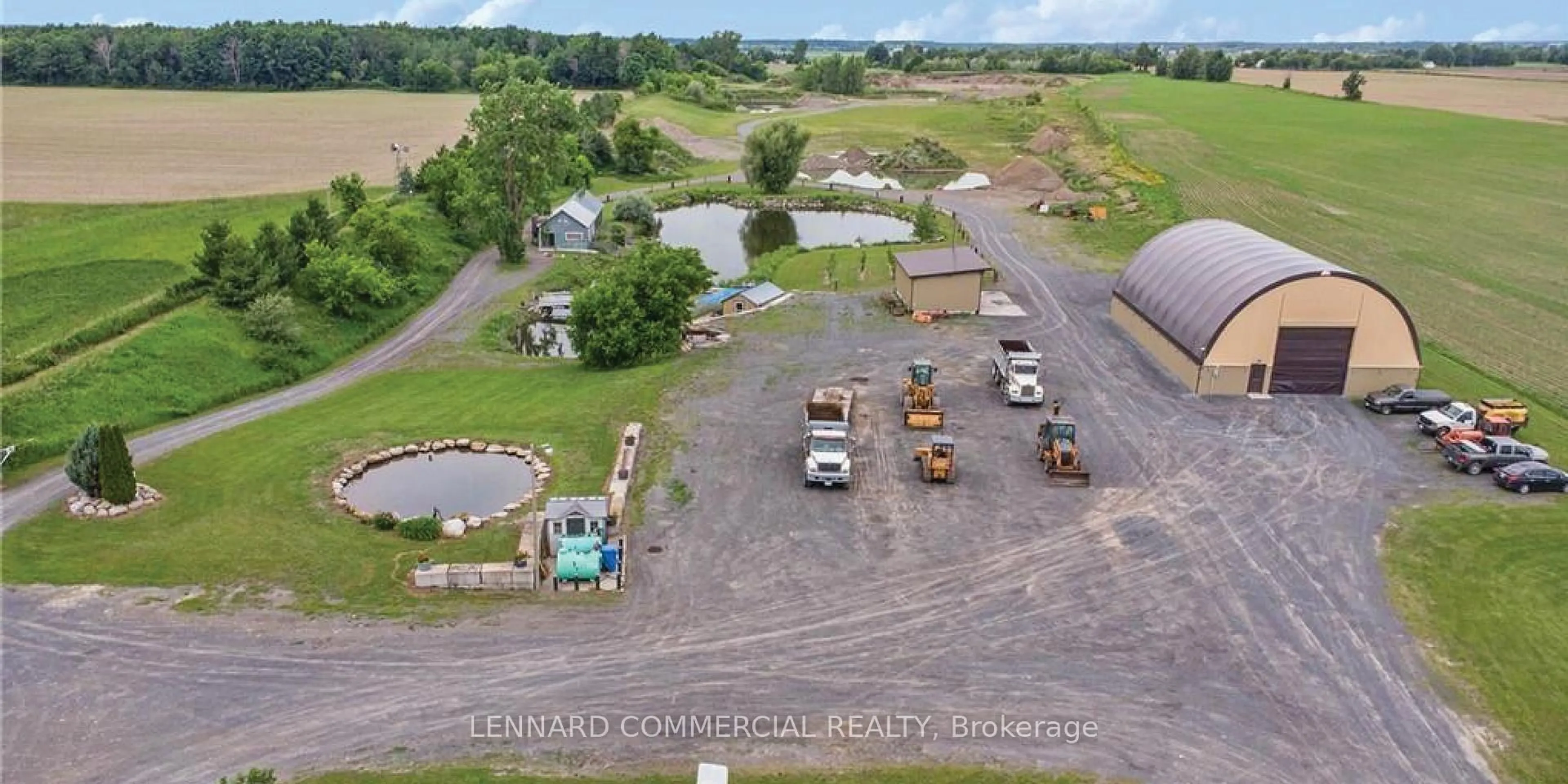 A pic from outside/outdoor area/front of a property/back of a property/a pic from drone, building for 13243 Thompson Rd, North Dundas Ontario K0C 2K0