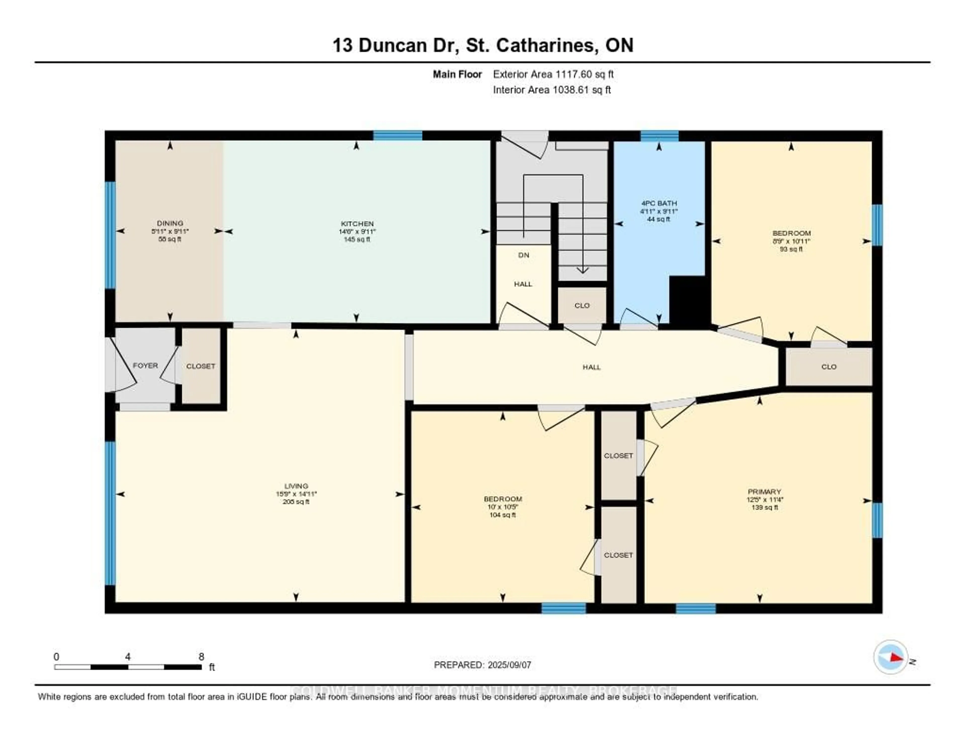 Floor plan for 13 Duncan Dr, St. Catharines Ontario L2N 3N8