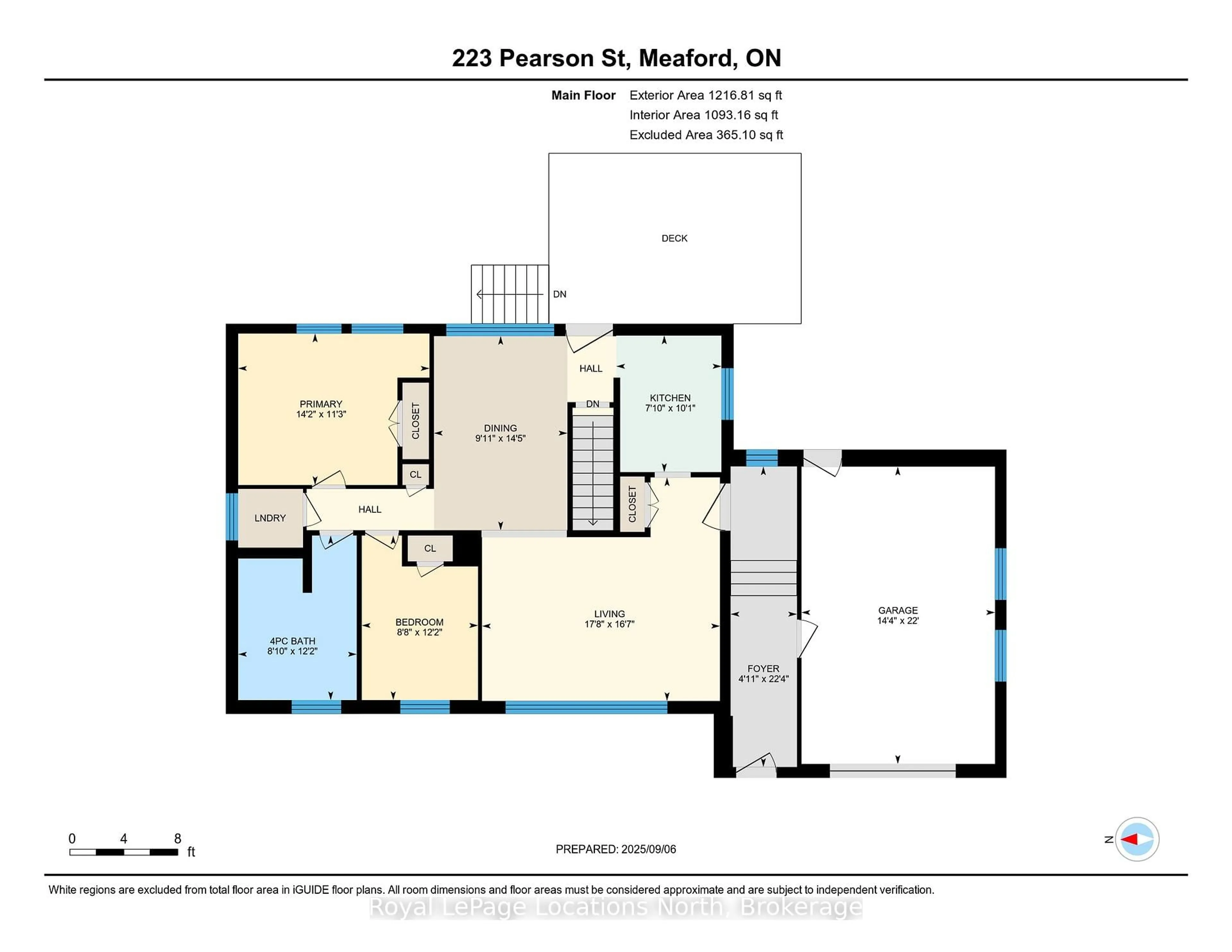 Floor plan for 223 Pearson St, Meaford Ontario N4L 1L6