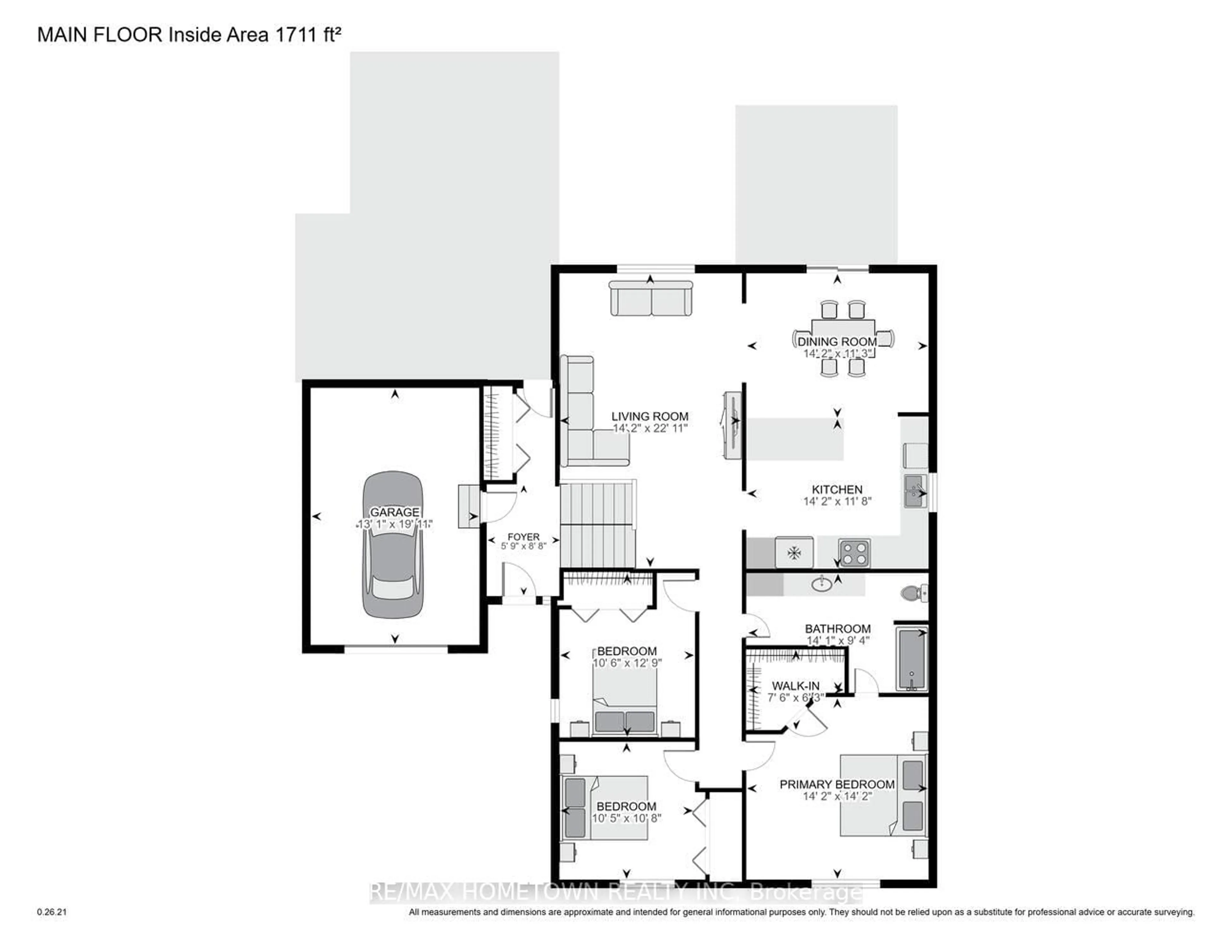 Floor plan for 80 Cambridge Cres, Brockville Ontario K6V 6L8
