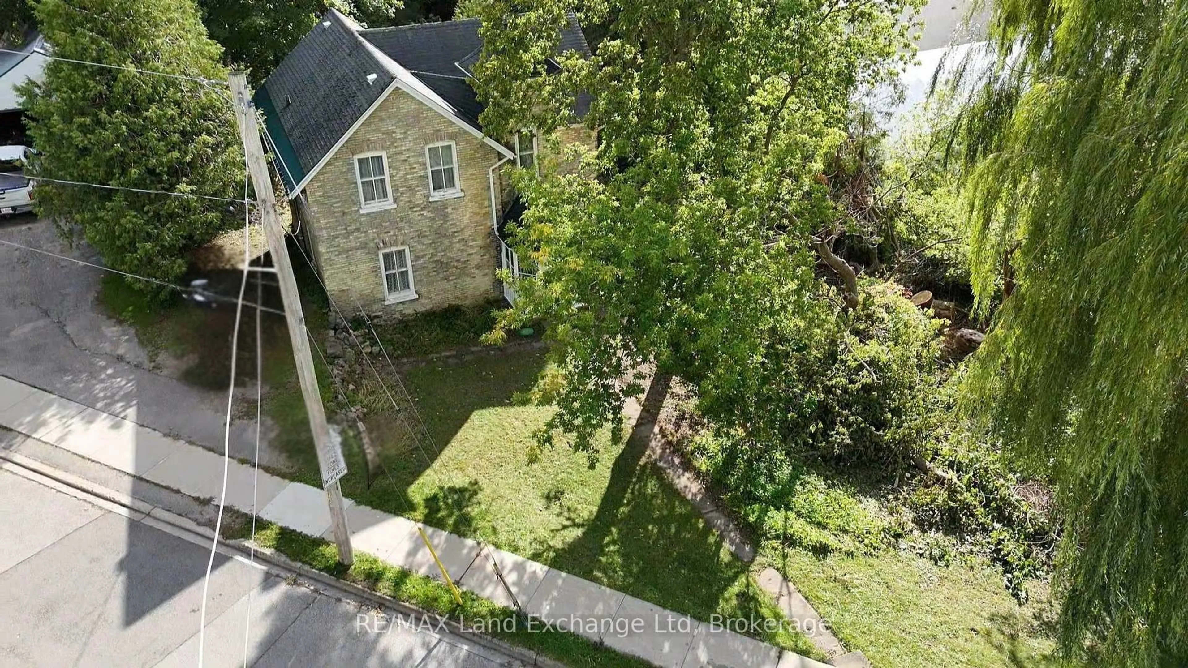 A pic from outside/outdoor area/front of a property/back of a property/a pic from drone, street for 66 Diagonal Rd, North Huron Ontario N0G 2W0
