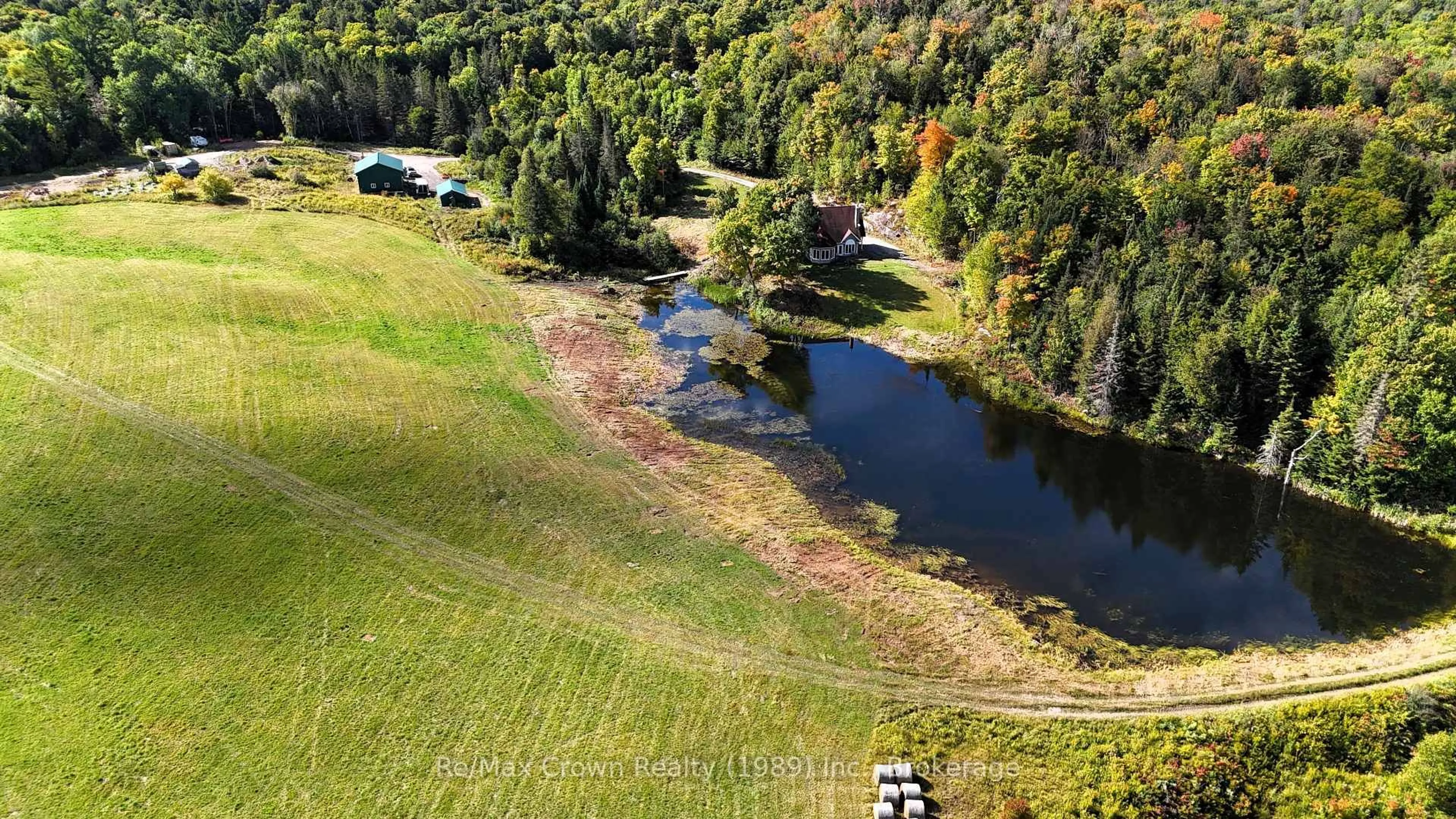 A pic from outside/outdoor area/front of a property/back of a property/a pic from drone, water/lake/river/ocean view for 130B Barrett Rd, Nipissing Ontario P0H 1J0