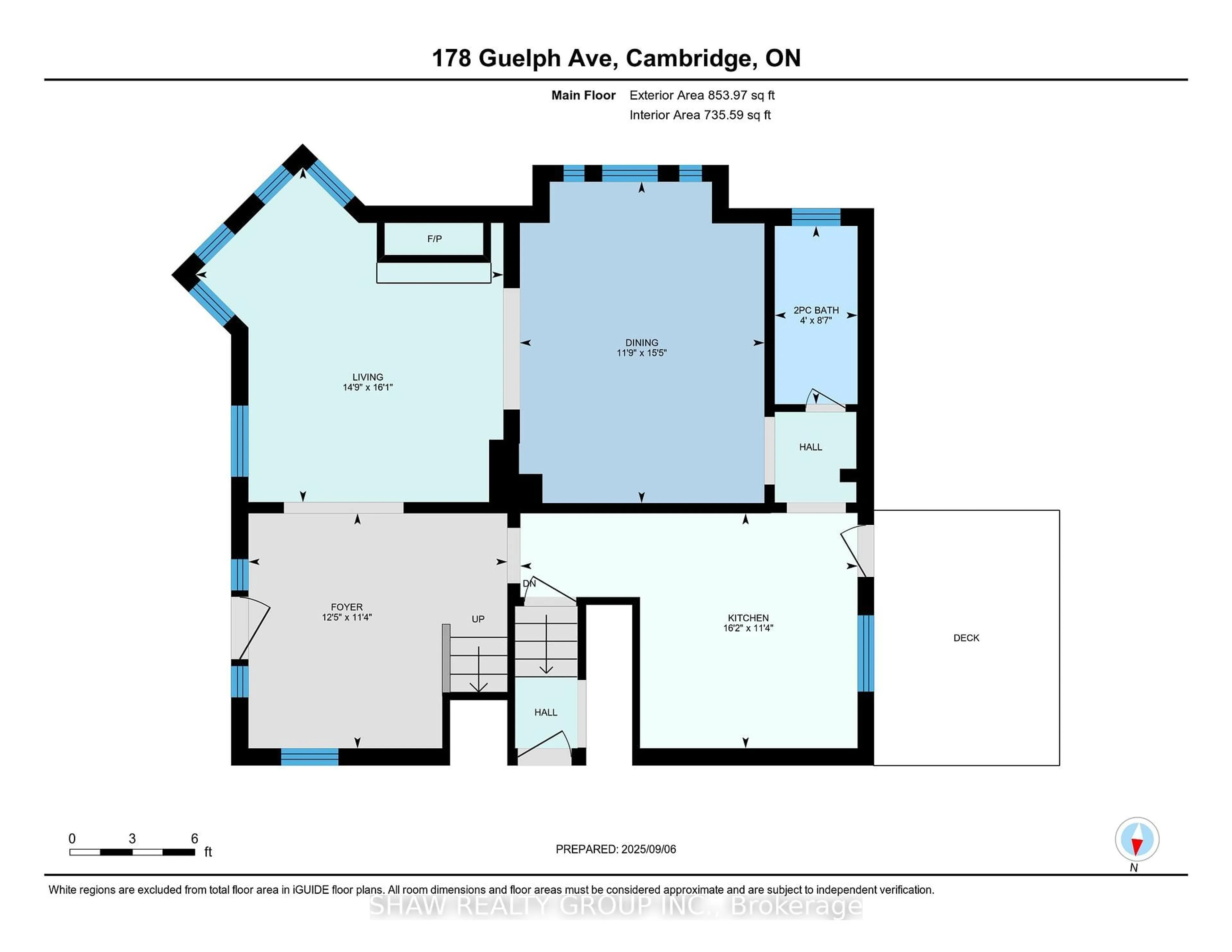 Floor plan for 178 Guelph Ave, Cambridge Ontario N3C 1A6