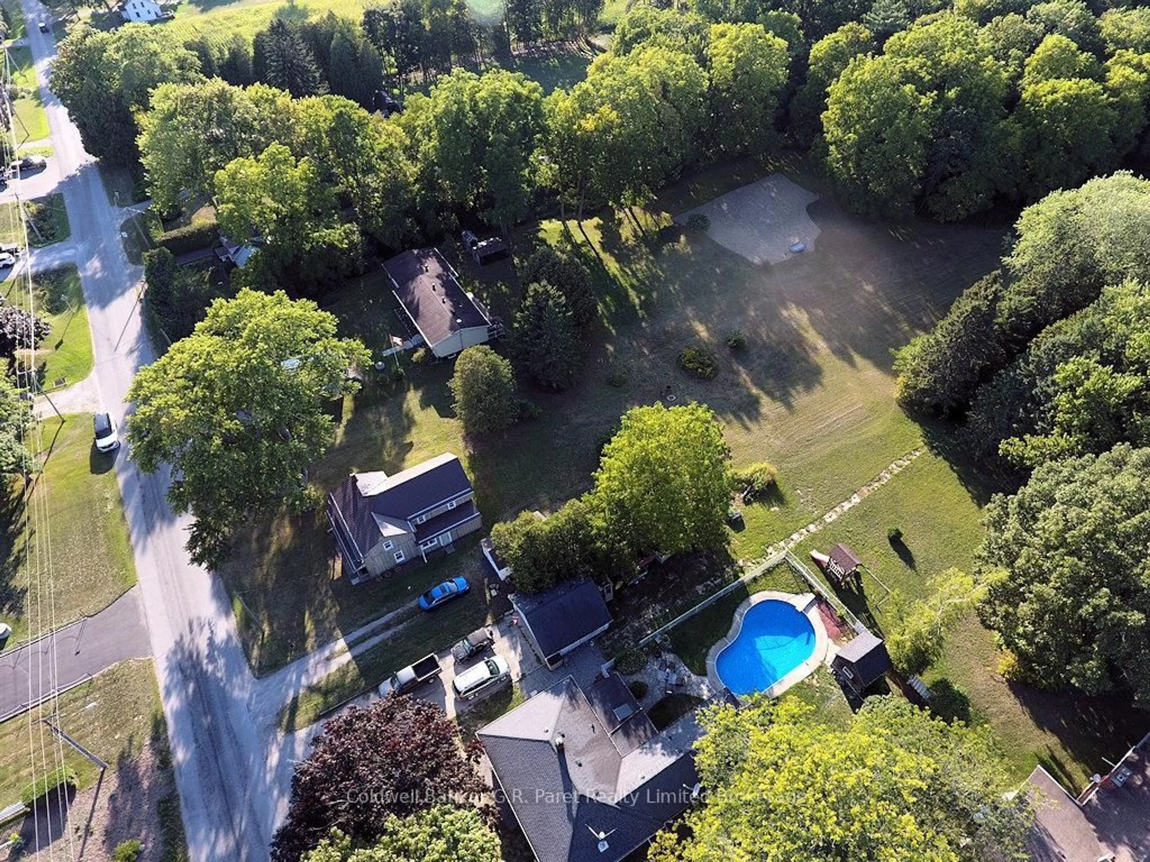 A pic from outside/outdoor area/front of a property/back of a property/a pic from drone, water/lake/river/ocean view for 455 Charlotteville 1 Rd, Norfolk Ontario N0E 1P0