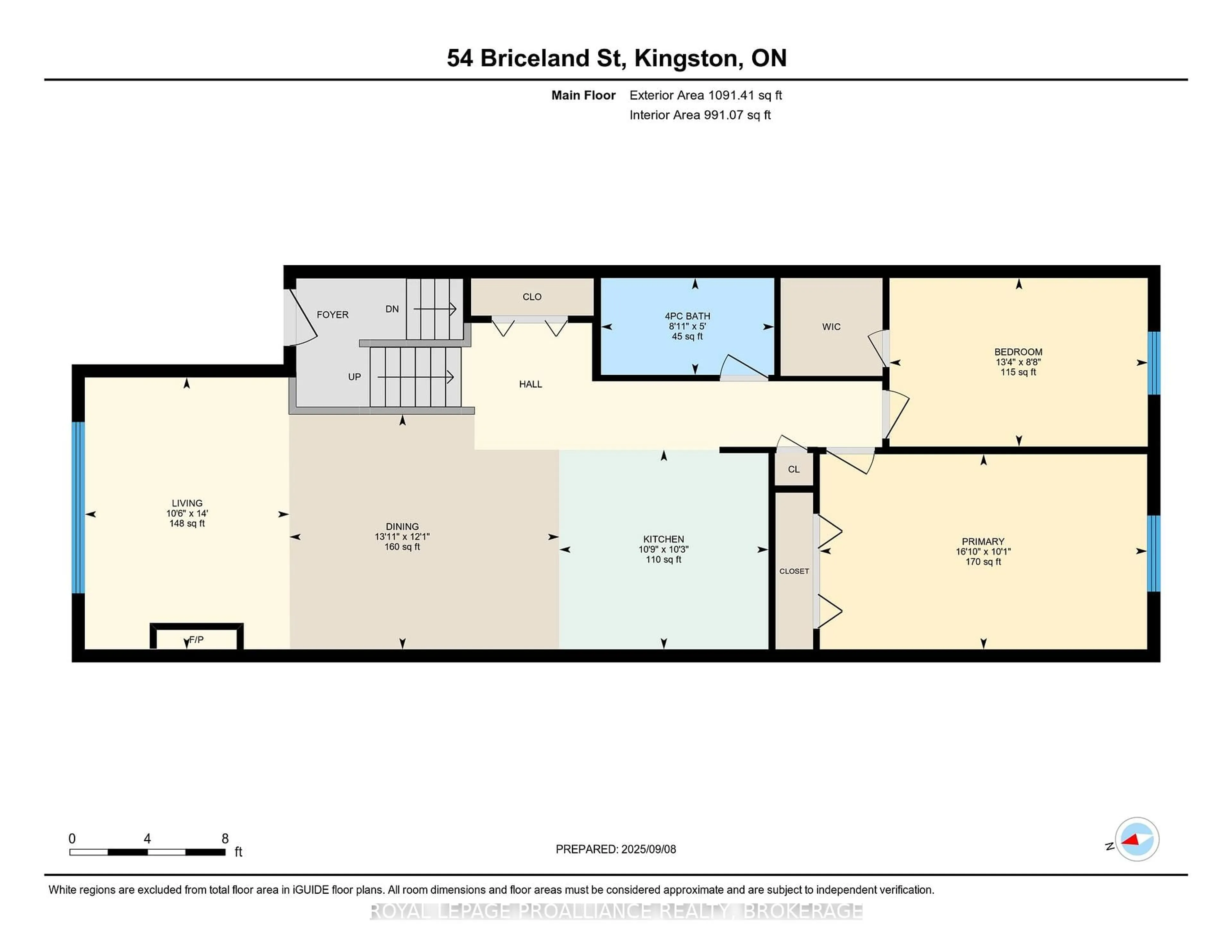Floor plan for 54 Briceland St, Kingston Ontario K7K 7L2