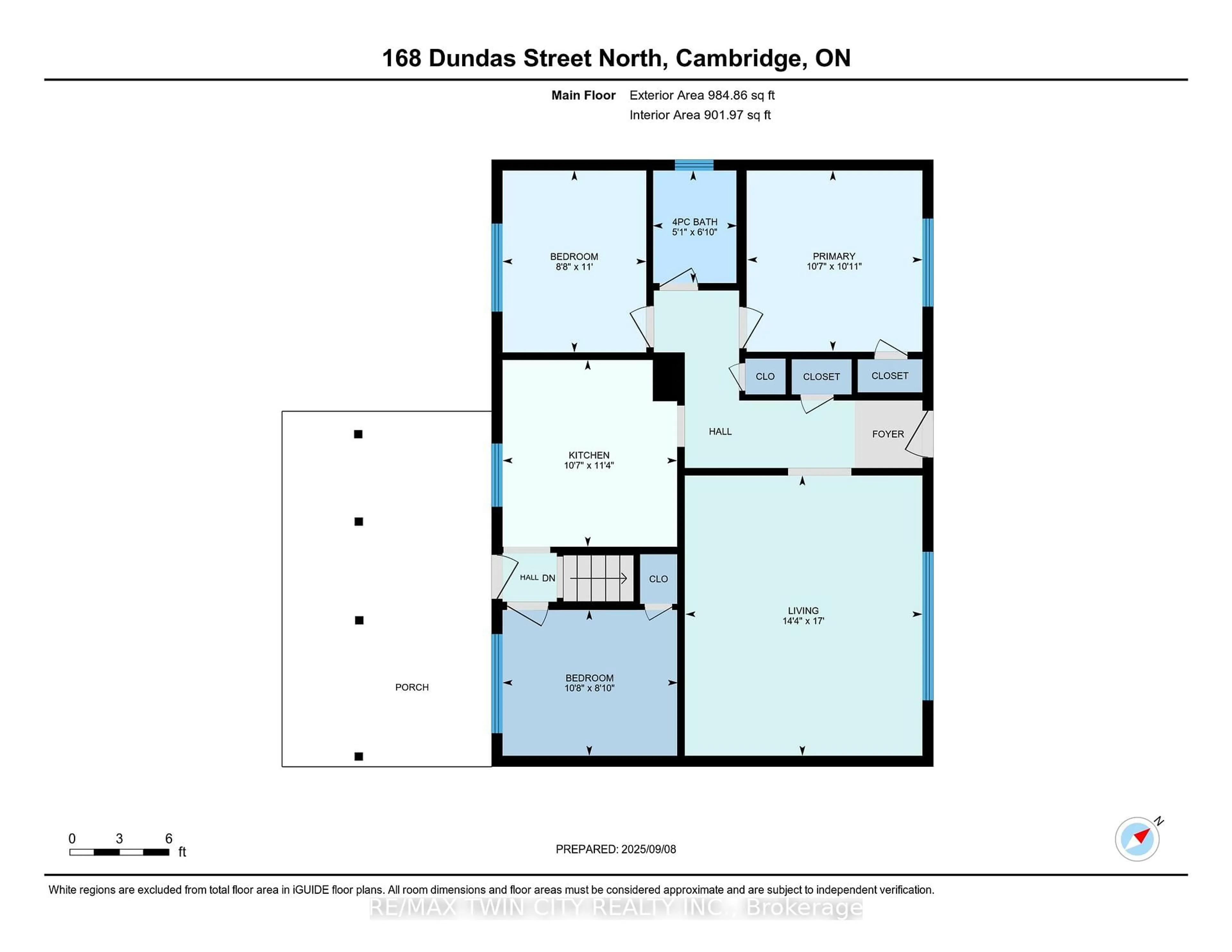Floor plan for 168 Dundas St, Cambridge Ontario N1R 5P3