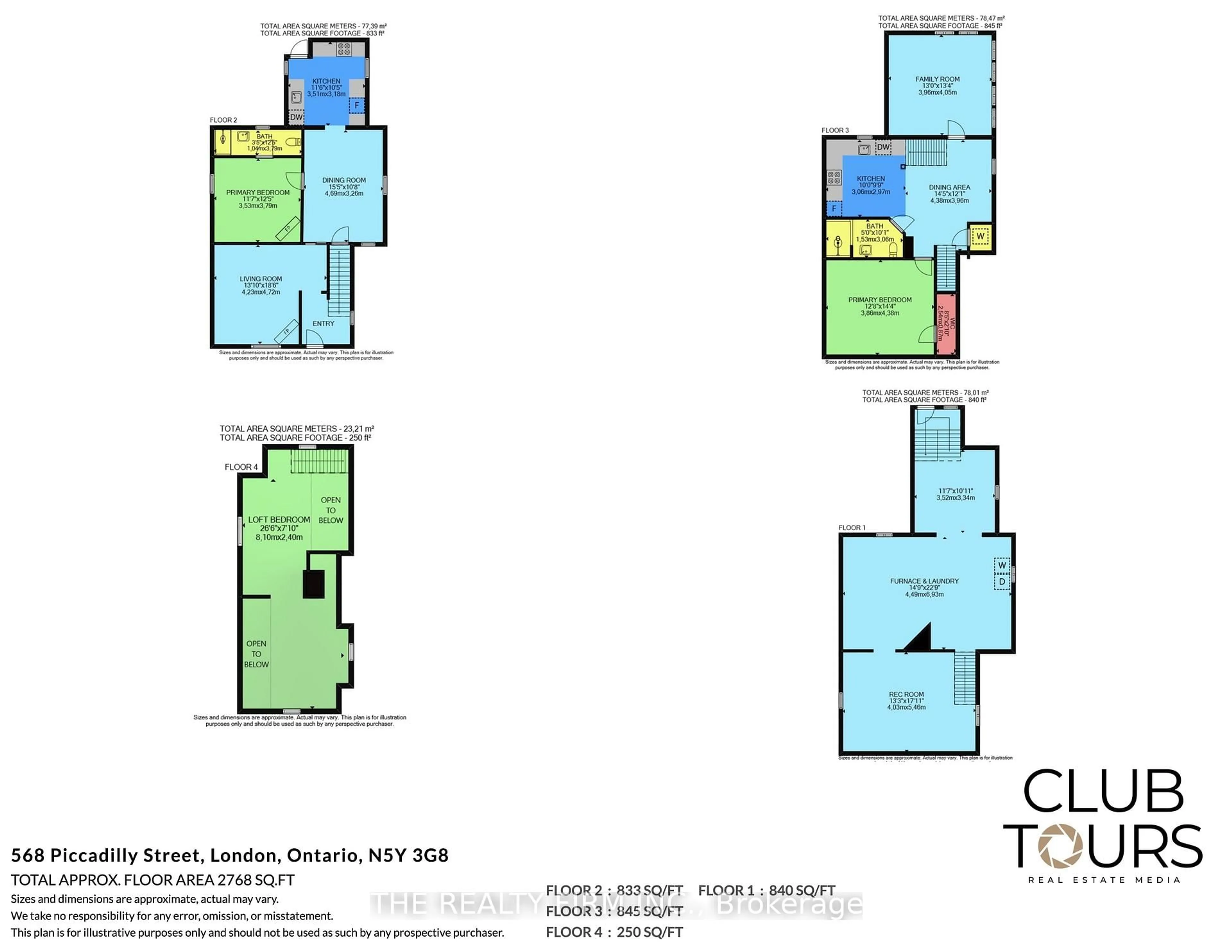 Floor plan for 568 Piccadilly St, London East Ontario N5Y 3G8