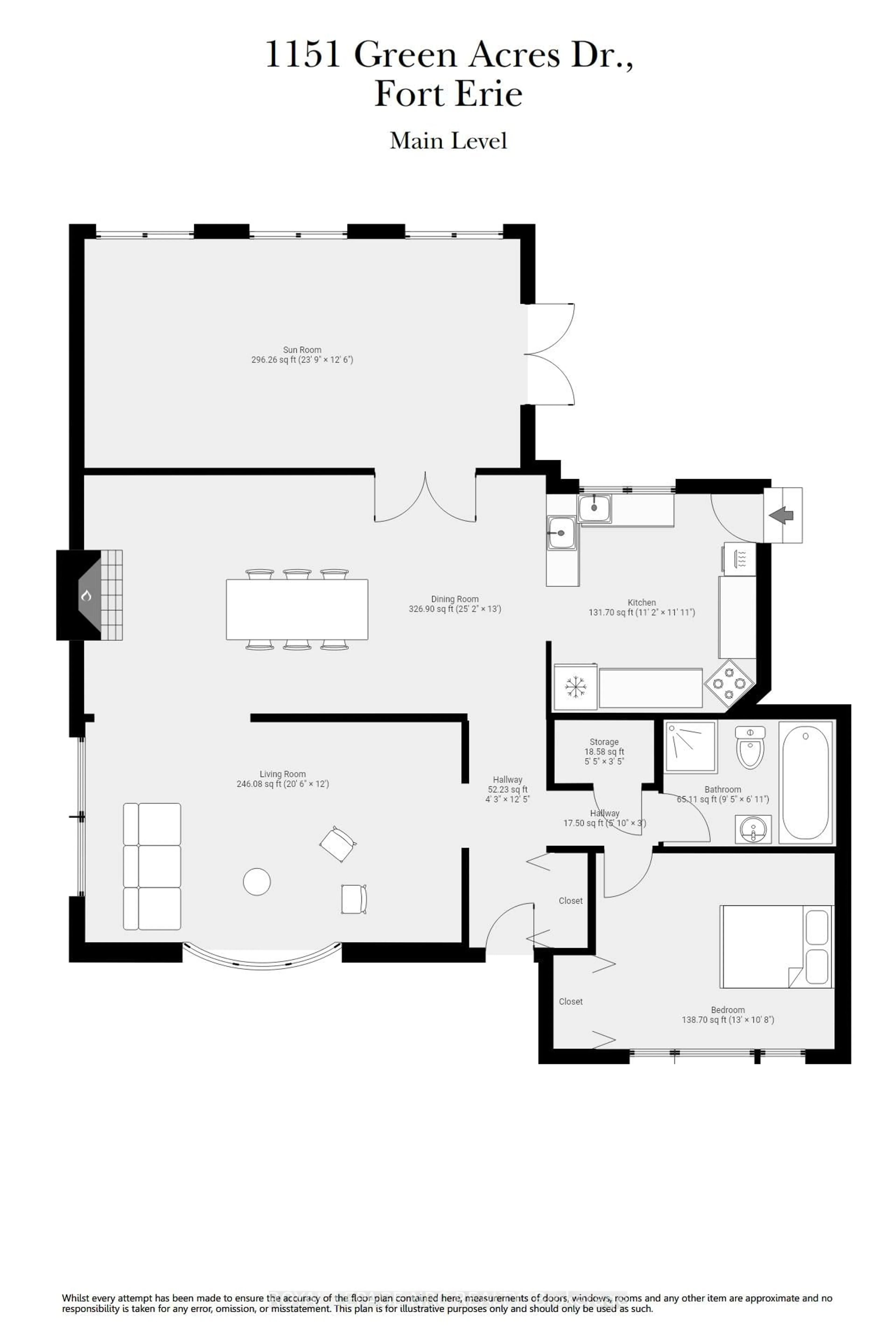 Floor plan for 1151 Green Acres Dr, Fort Erie Ontario L2A 5P2