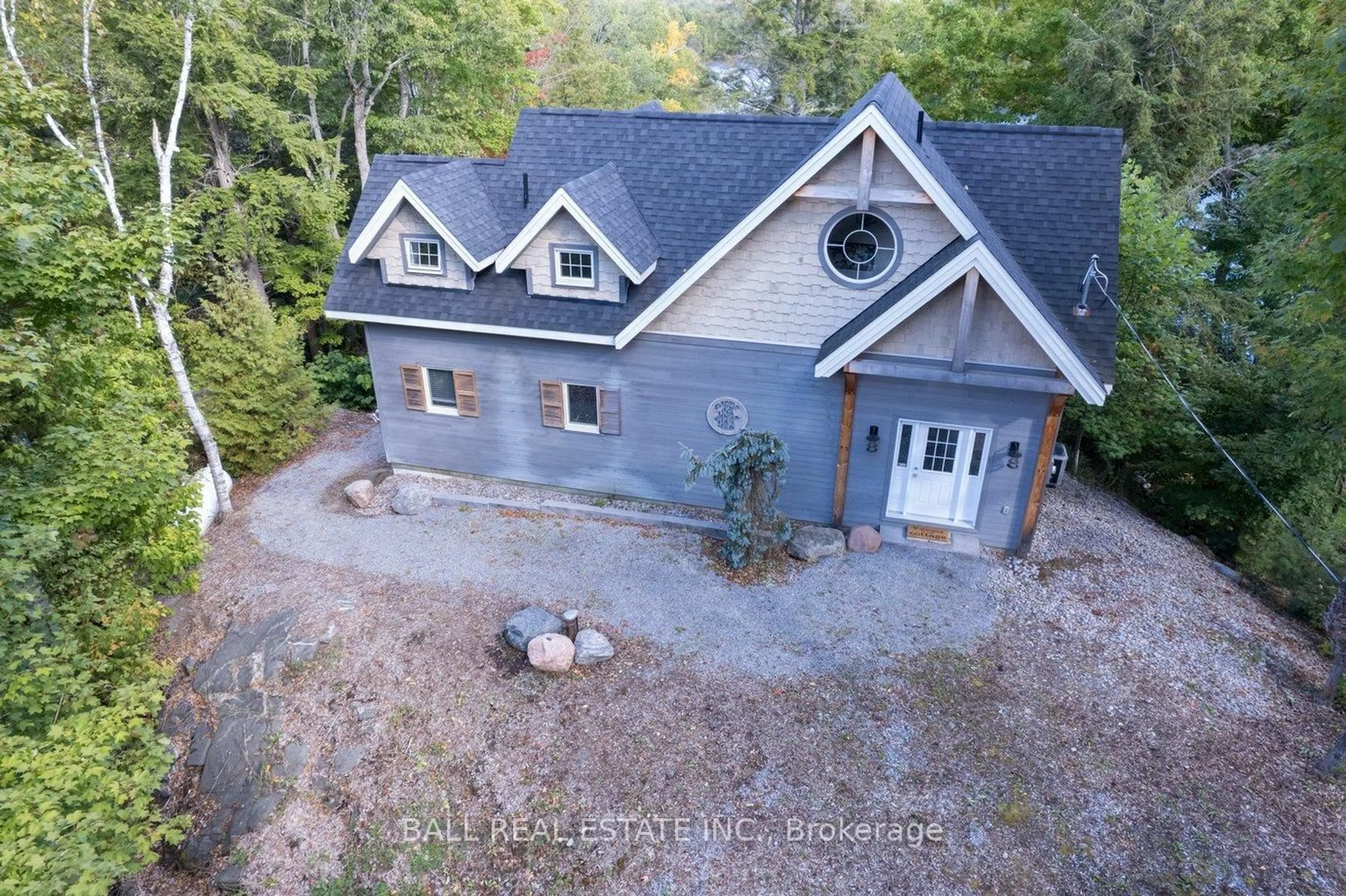 A pic from outside/outdoor area/front of a property/back of a property/a pic from drone, unknown for 45 Hemlock Point Rd, North Kawartha Ontario K0L 1A0
