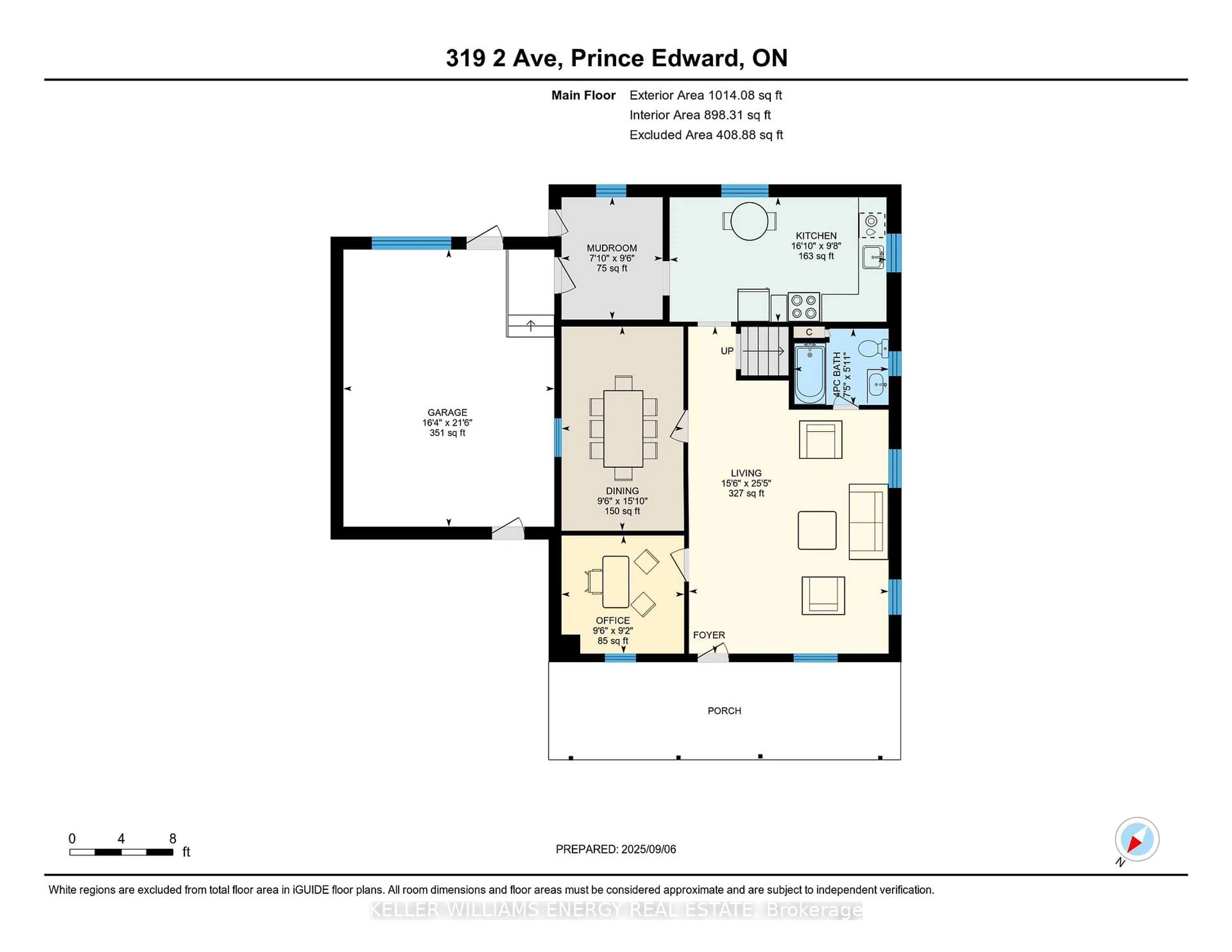 Floor plan for 319 Second Ave, Prince Edward County Ontario K0K 3L0