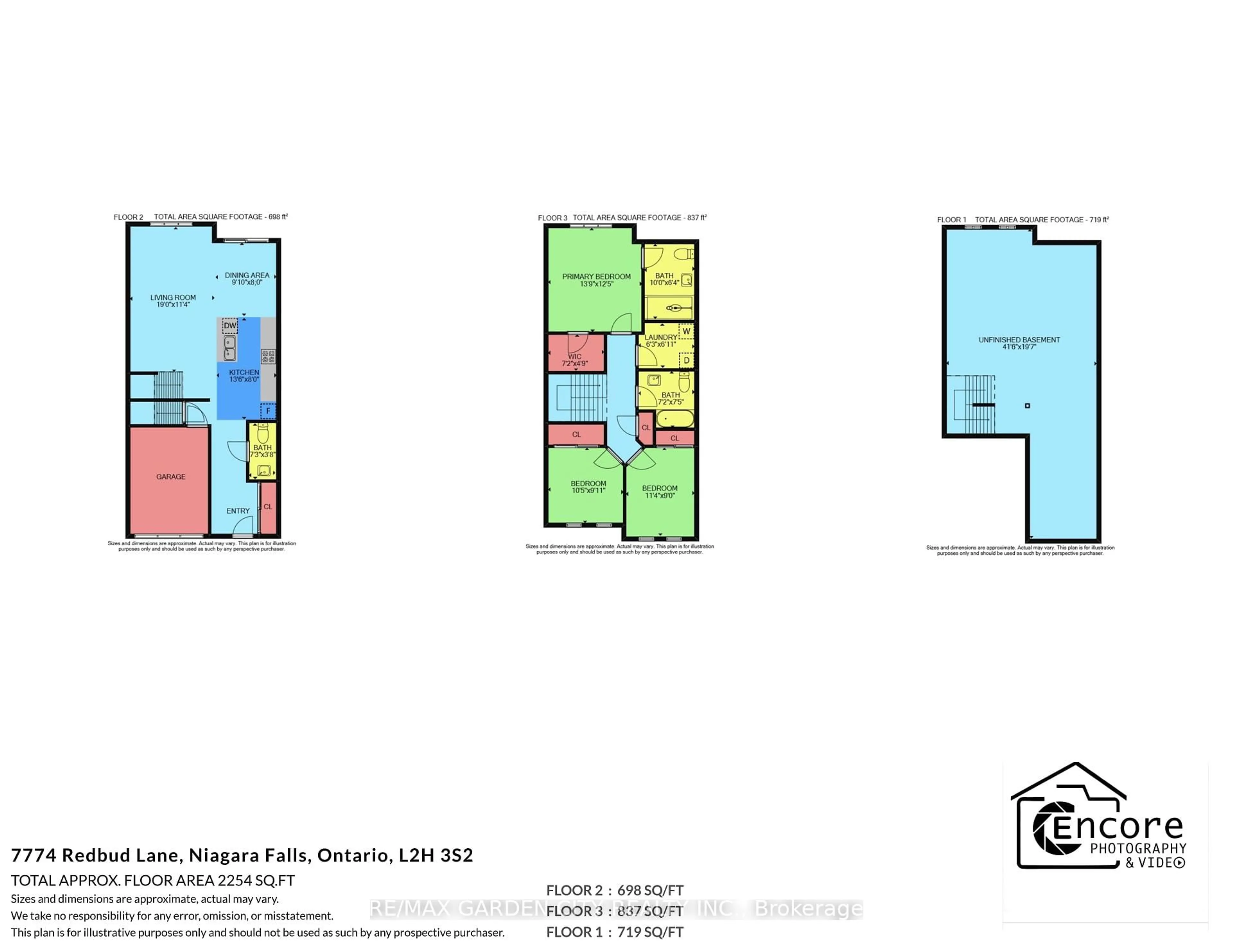 Floor plan for 7774 Redbud Lane, Niagara Falls Ontario L2H 3R9
