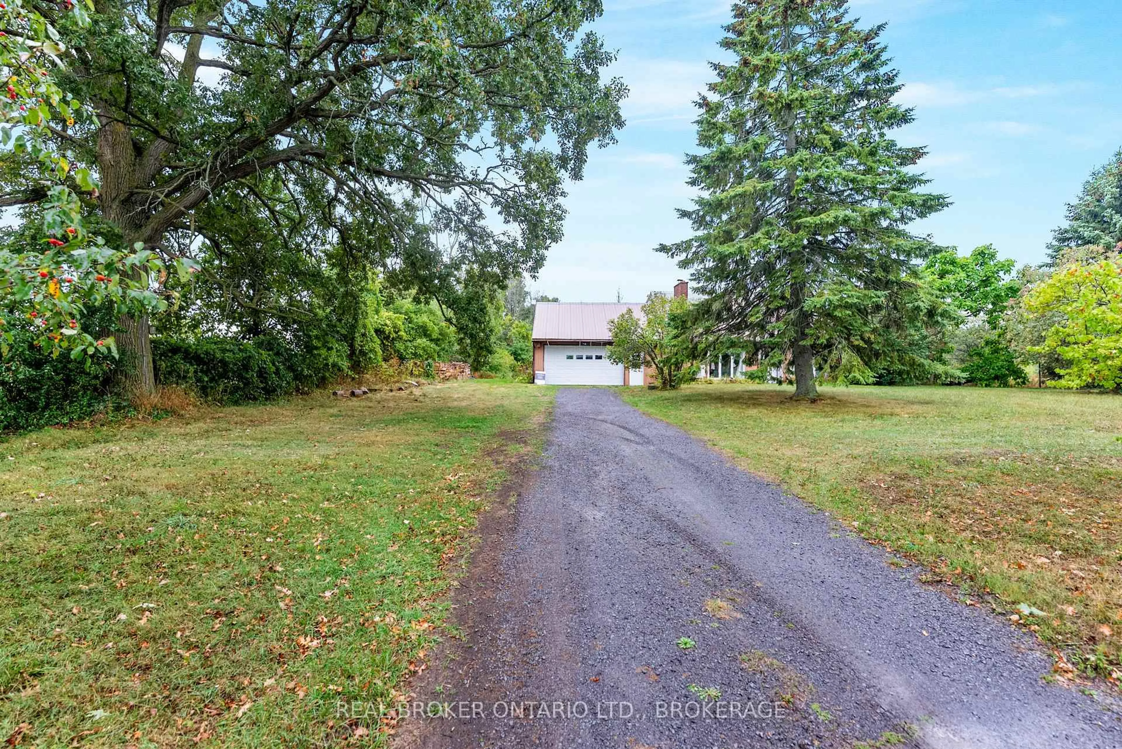 A pic from outside/outdoor area/front of a property/back of a property/a pic from drone, street for 2268 Mcintyre Rd, Bath Ontario K0H 1G0