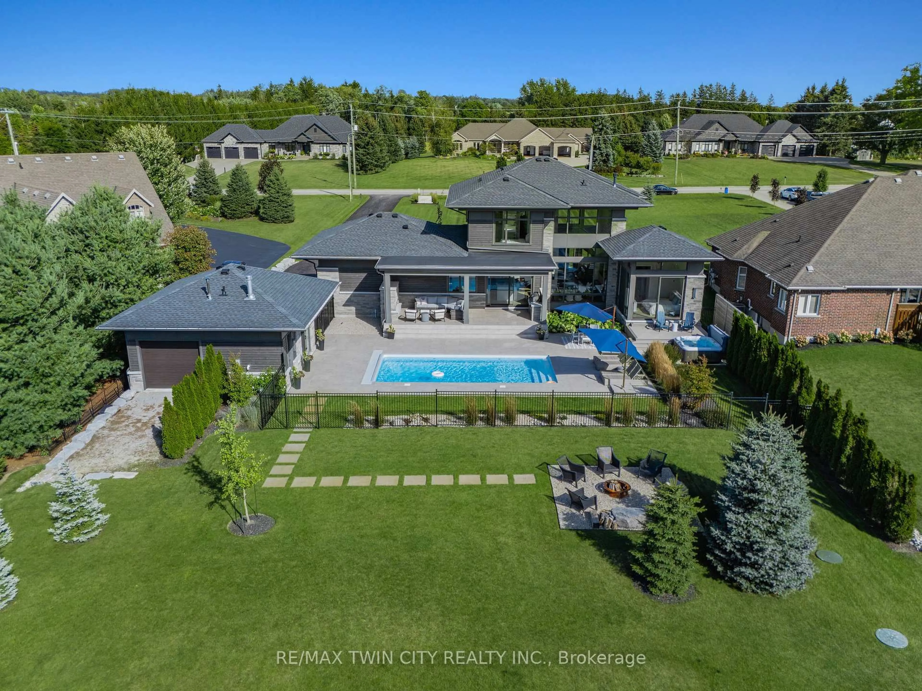 A pic from outside/outdoor area/front of a property/back of a property/a pic from drone, unknown for 1826 Moser Young Rd, Wellesley Ontario N0B 2T0