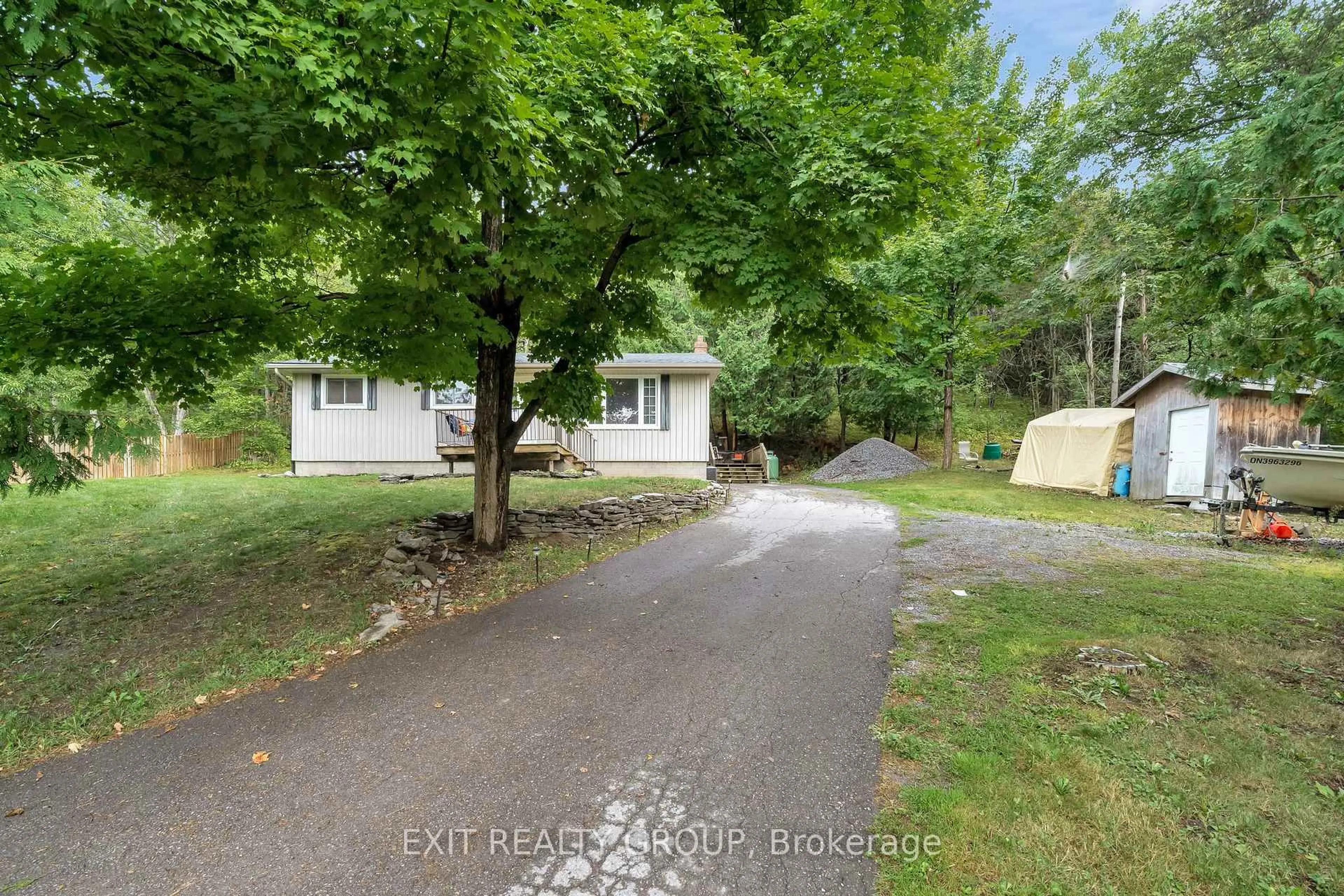 A pic from outside/outdoor area/front of a property/back of a property/a pic from drone, street for 340 Frankford-Stirling Rd, Hastings Ontario K0K 2C0